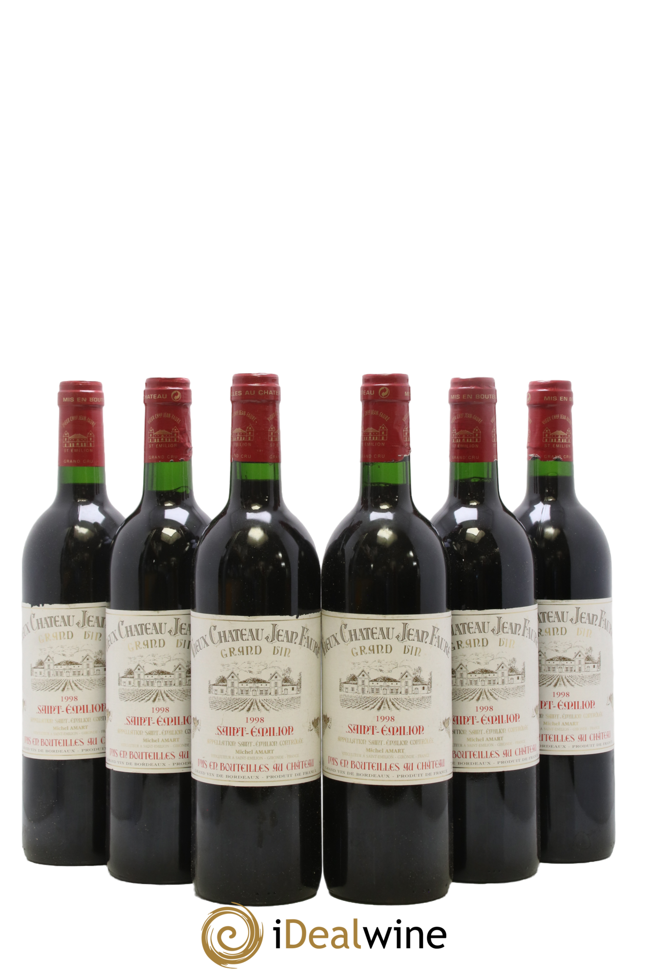 Château Jean Faure Grand Cru Classé 1998 - Posten von 6 Flaschen - 0