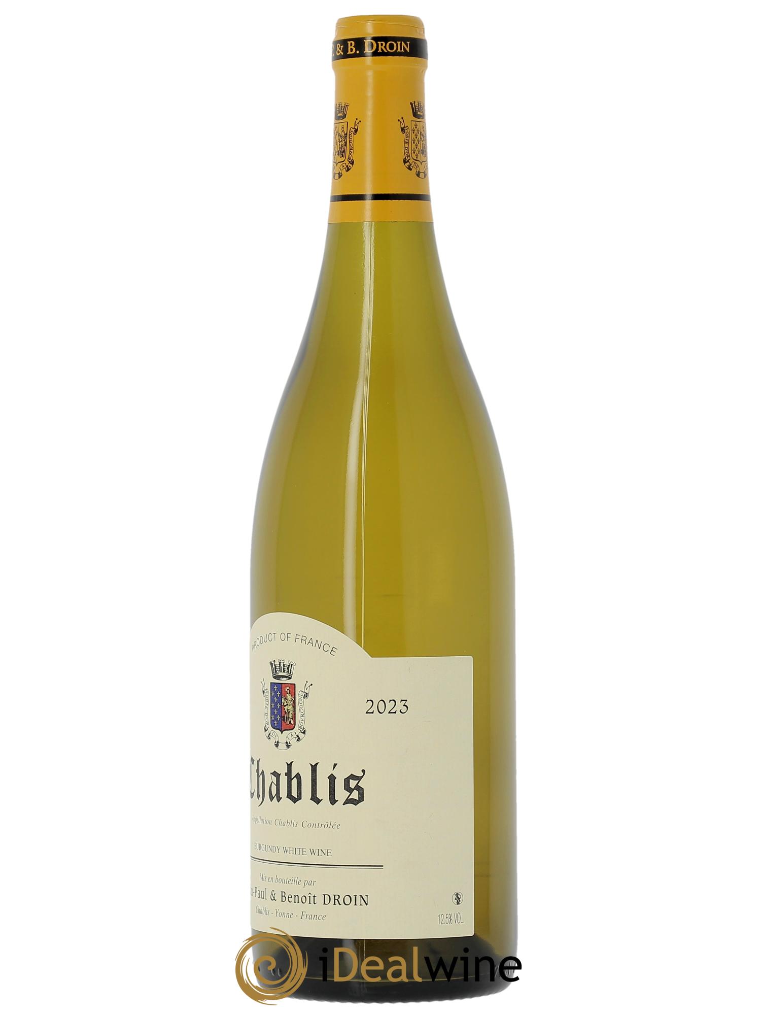 Chablis Jean-Paul & Benoît Droin (Domaine) 2023 - Lot de 1 bouteille - 1
