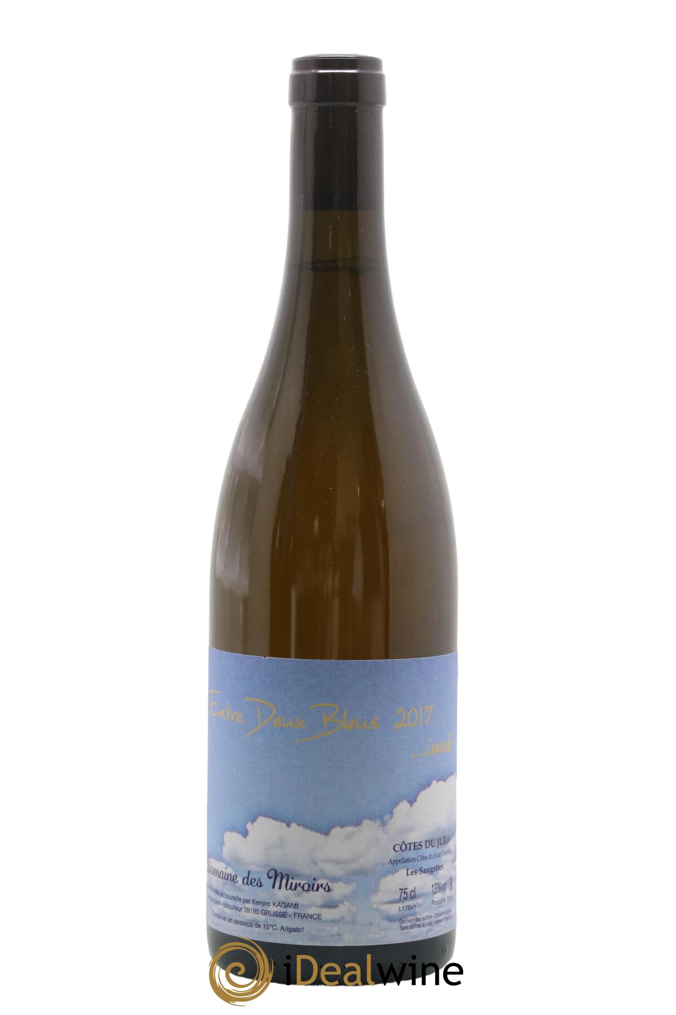 Côtes du Jura Entre Deux Bleus...inné Les Saugettes Kenjiro Kagami - Domaine des Miroirs 2017 - Lot de 1 bouteille - 0