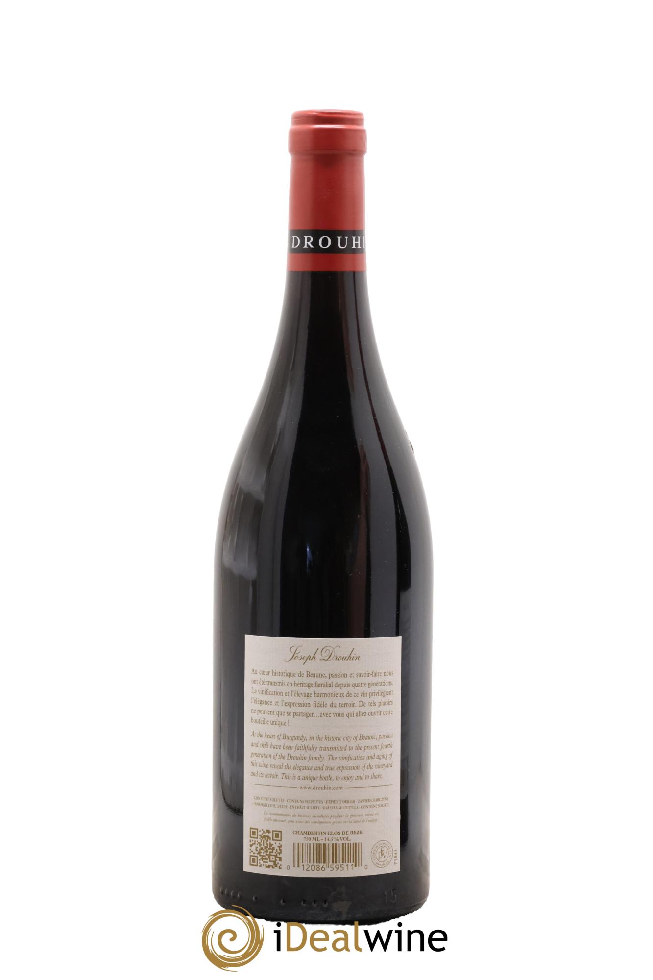 Chambertin Clos de Bèze Grand Cru Joseph Drouhin 2019 - Posten von 1 Flasche - 1