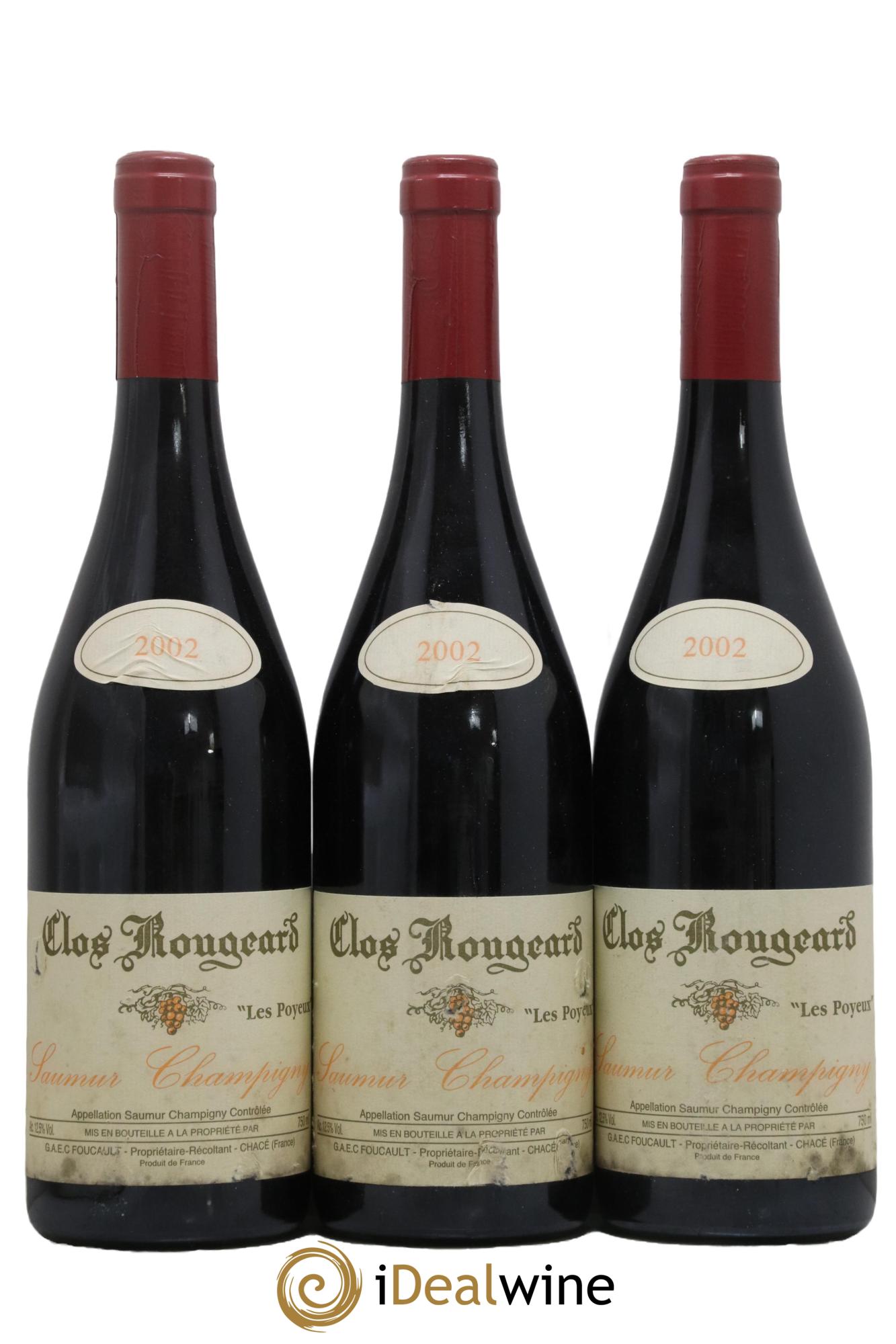 Saumur-Champigny Les Poyeux Clos Rougeard 2002 - Lotto di 3 bottiglie - 0