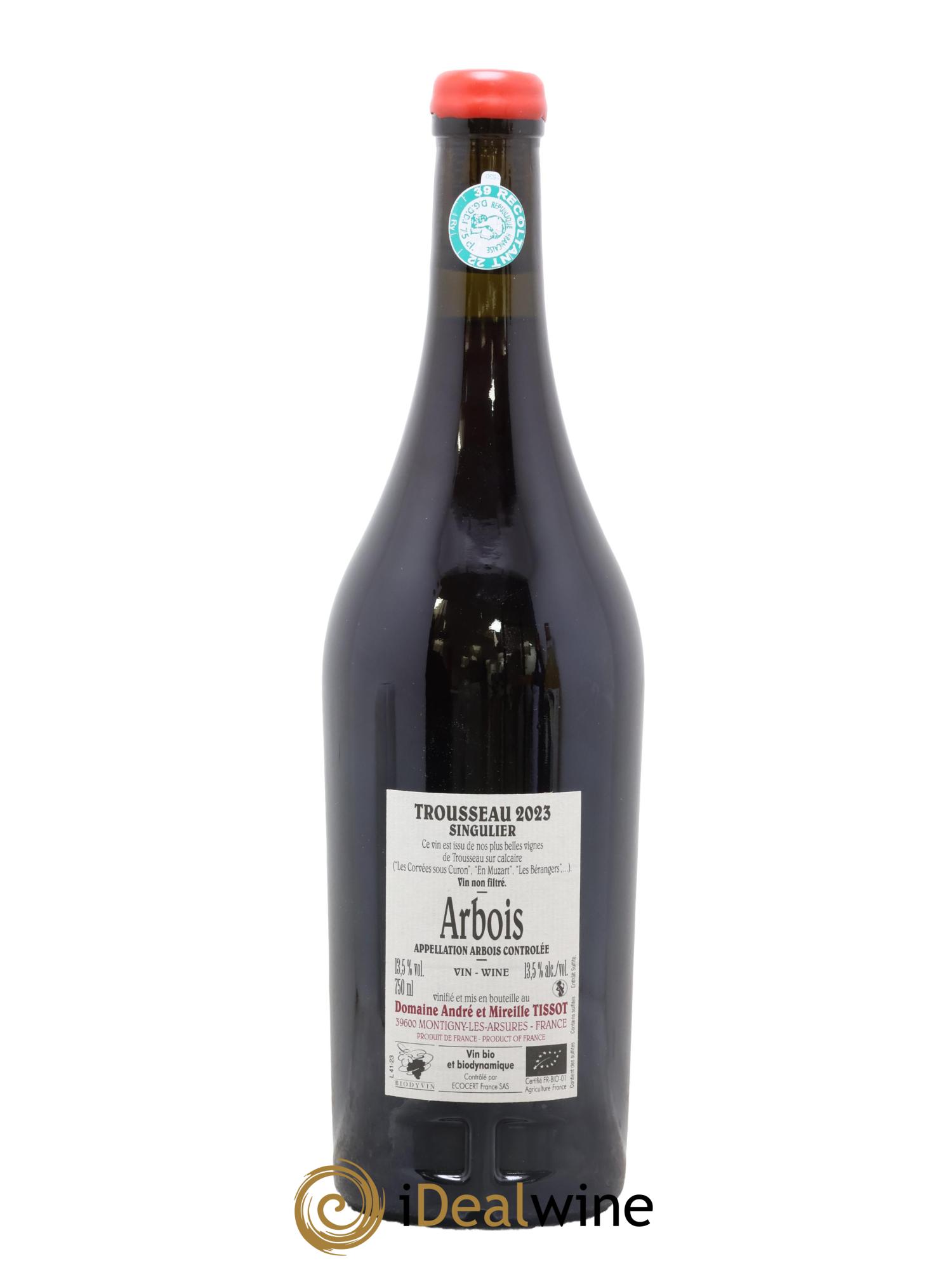 Arbois Trousseau Singulier Bénédicte et Stéphane Tissot 2023 - Posten von 1 Flasche - 1