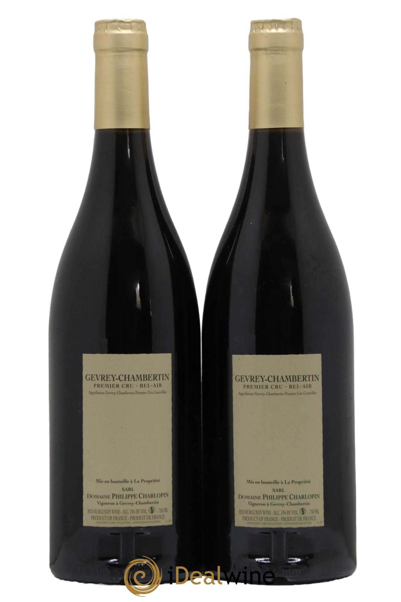 Gevrey-Chambertin 1er Cru Bel Air Domaine Philippe Charlopin 2017 - Posten von 2 Flaschen - 1