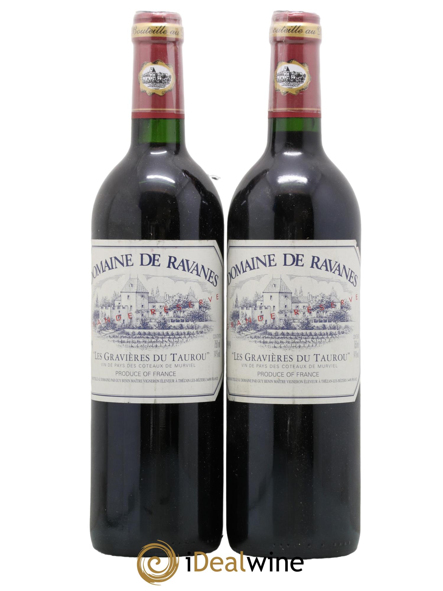 Vin de France Domaine de Ravanes 1999 - Lot de 2 bouteilles - 0