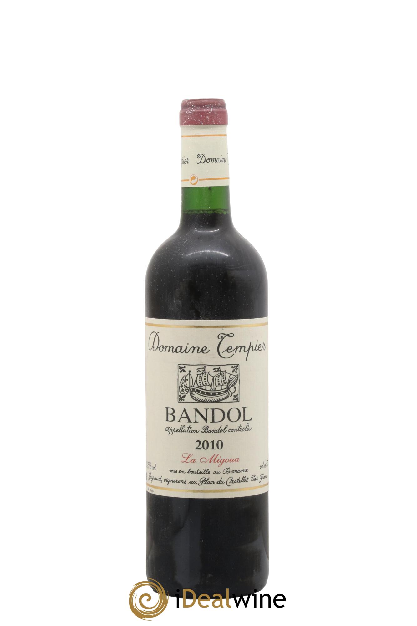 Bandol Domaine Tempier Cuvée La Migoua Famille Peyraud 2010 - Lot de 1 bouteille - 0