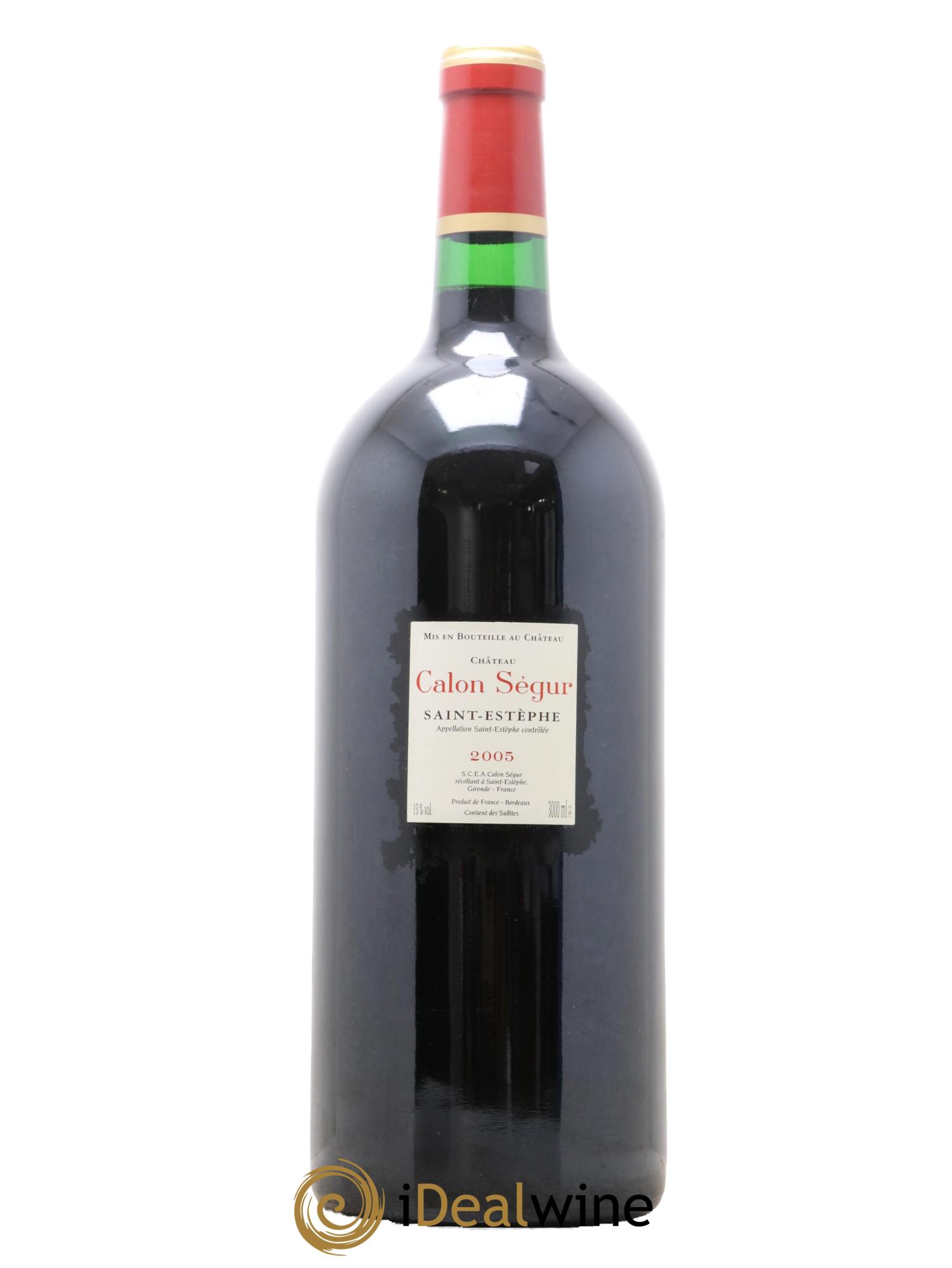 Château Calon Ségur 3ème Grand Cru Classé 2005 - Lot de 1 double magnum - 1
