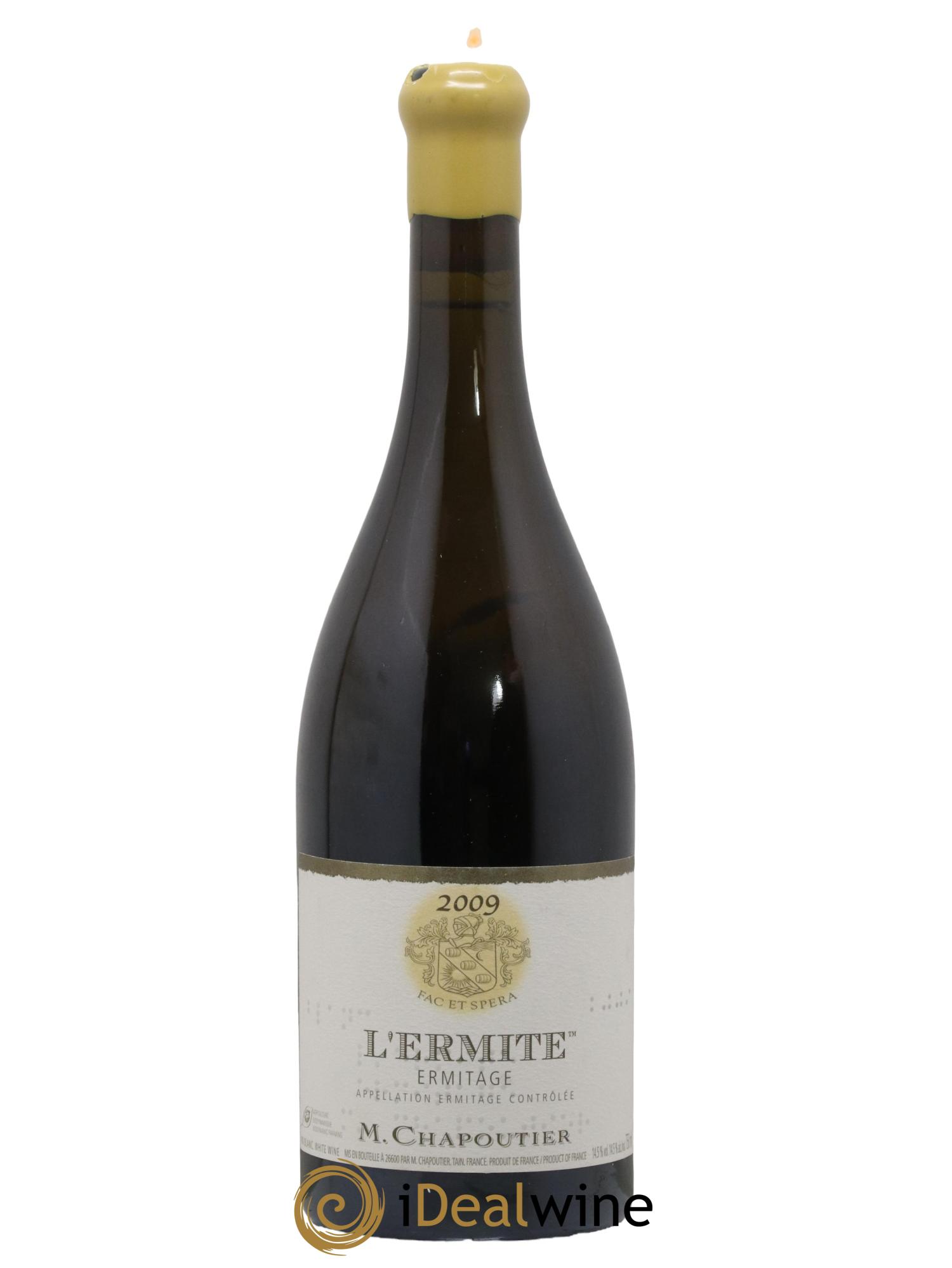 Hermitage Ermitage l'Ermite Chapoutier 2009 - Lot de 1 bouteille - 0