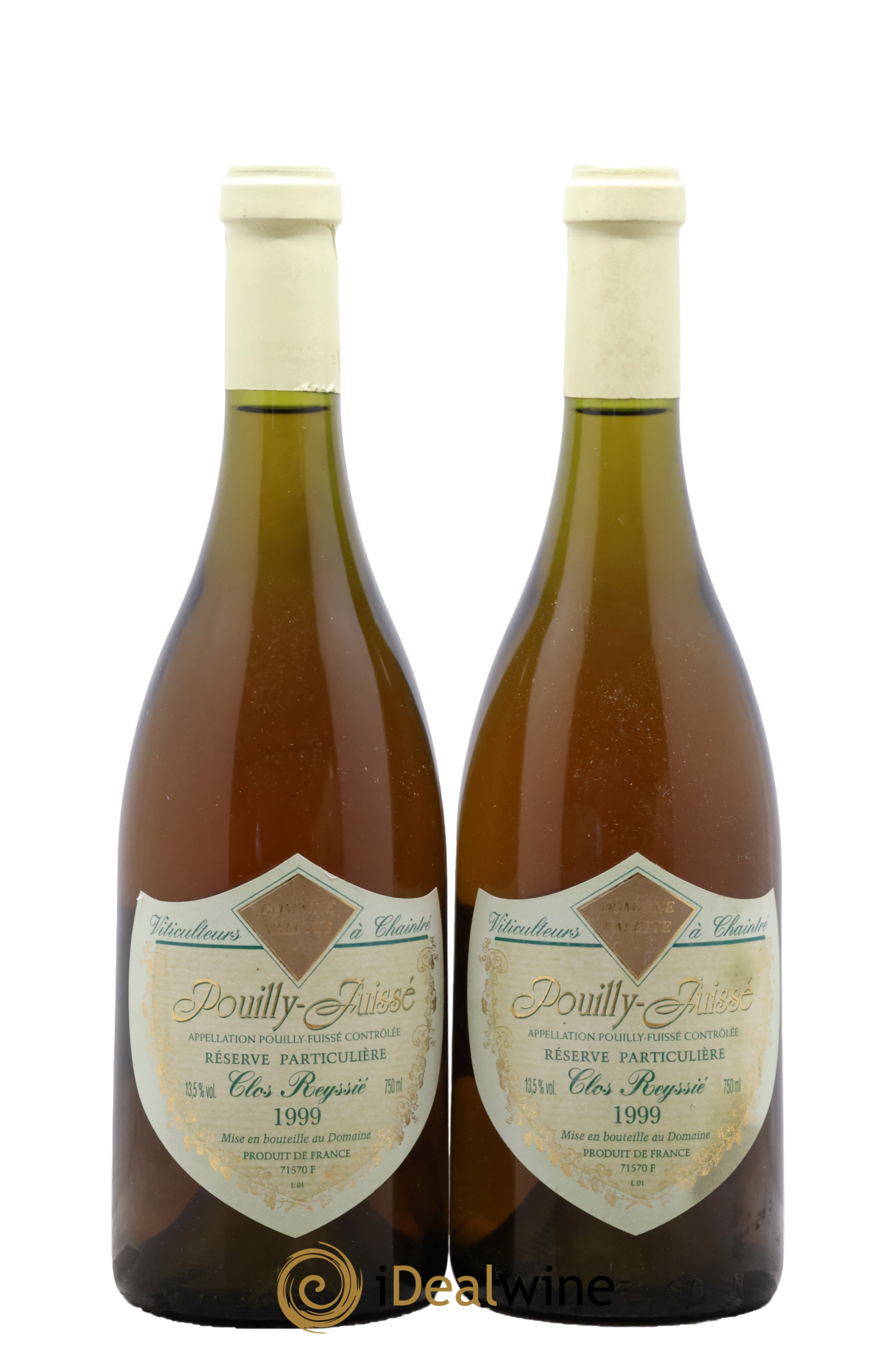 Pouilly-Fuissé Clos Reyssié Réserve Particulière Valette (Domaine) 1999 - Lot de 2 bouteilles - 0