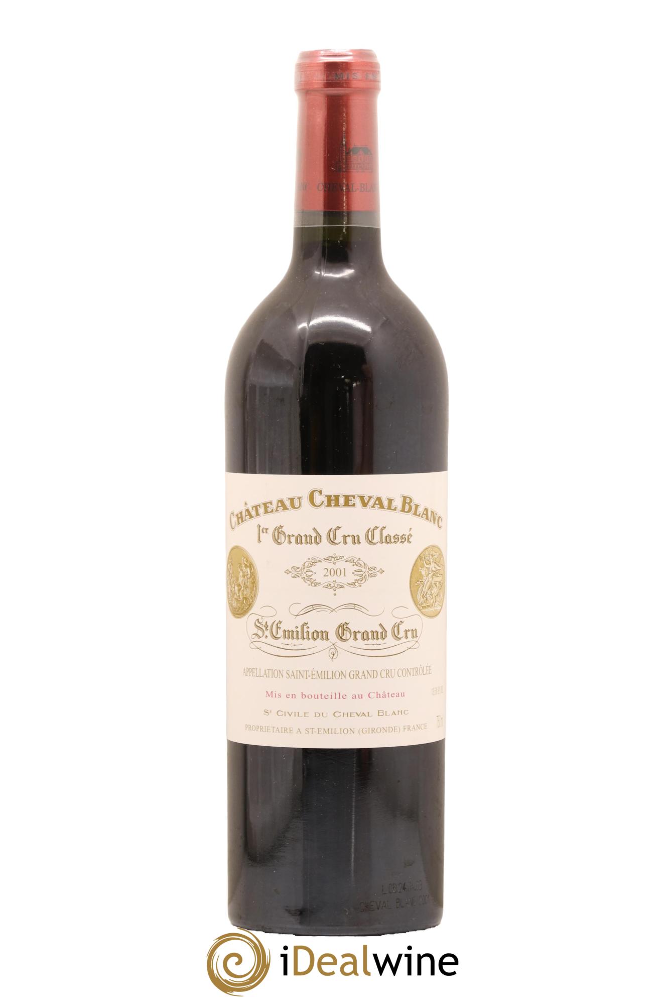 Château Cheval Blanc 1er Grand Cru Classé A 2001 - Lot de 1 bouteille - 0
