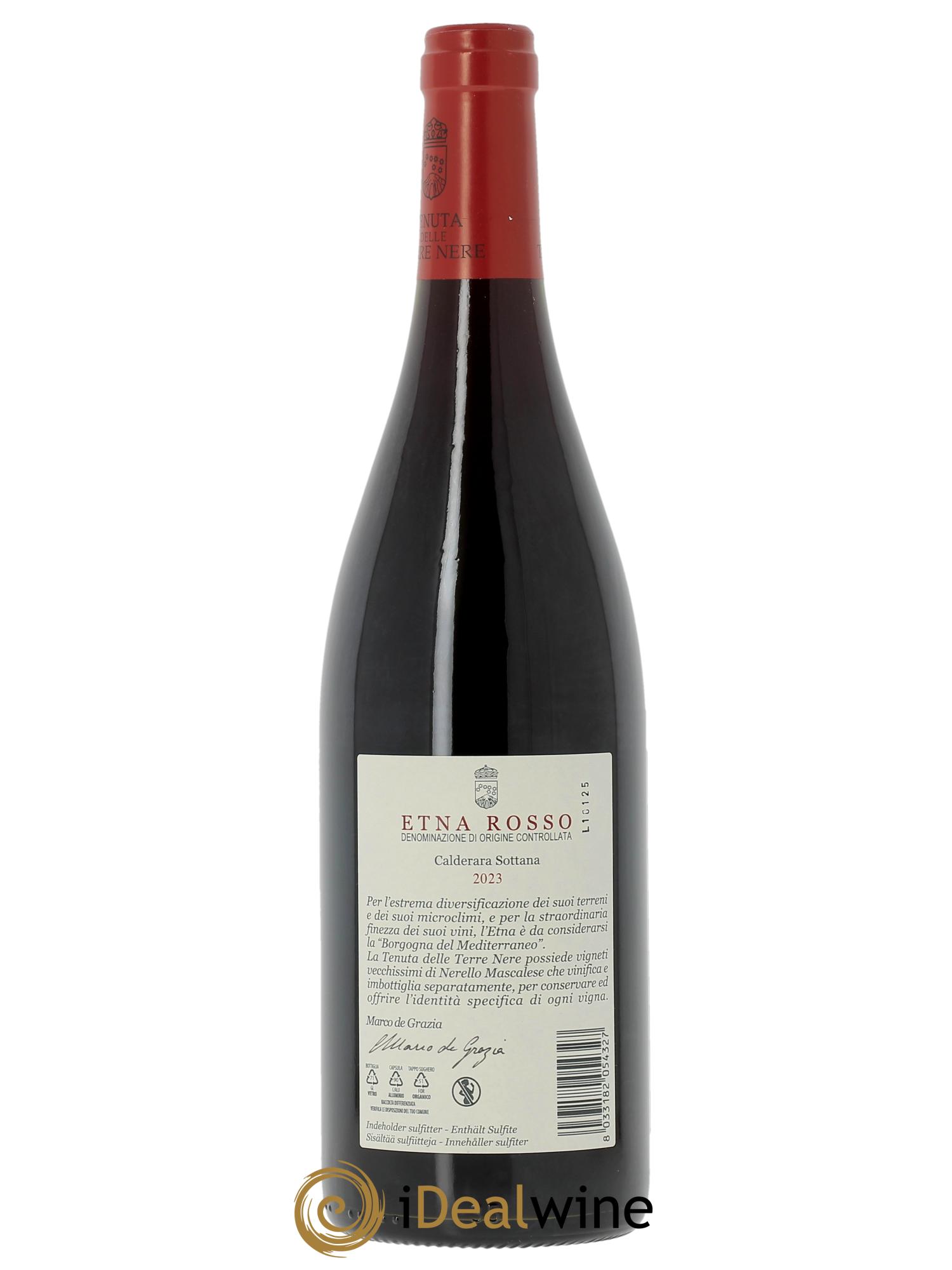 Etna Rosso DOC Tenuta delle Terre Nere Calderara Sottana  2023 - Lot de 1 bouteille - 1