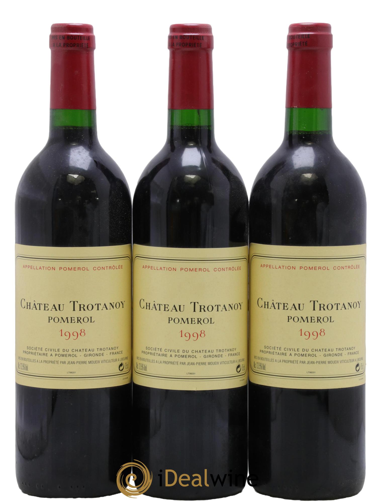 Château Trotanoy 1998 - Lotto di 3 bottiglie - 0
