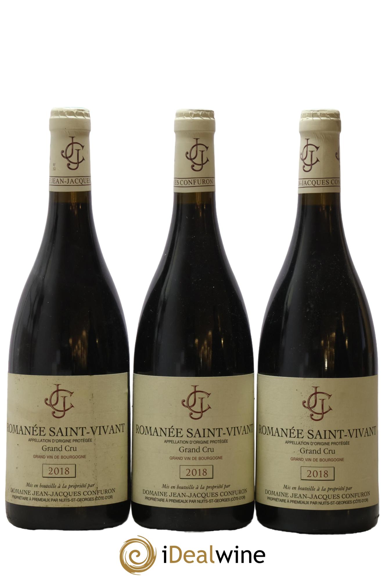 Romanée-Saint-Vivant Grand Cru Jean-Jacques Confuron 2018 - Lot of 3 bottles - 0