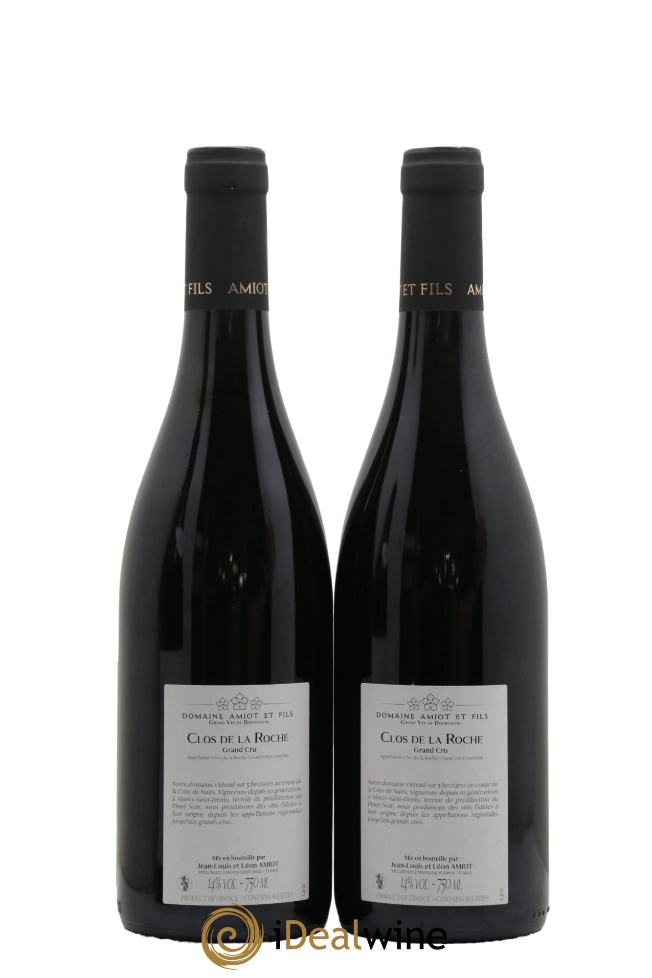 Clos de la Roche Grand Cru Domaine Amiot et fils 2022 - Lotto di 2 bottiglie - 1
