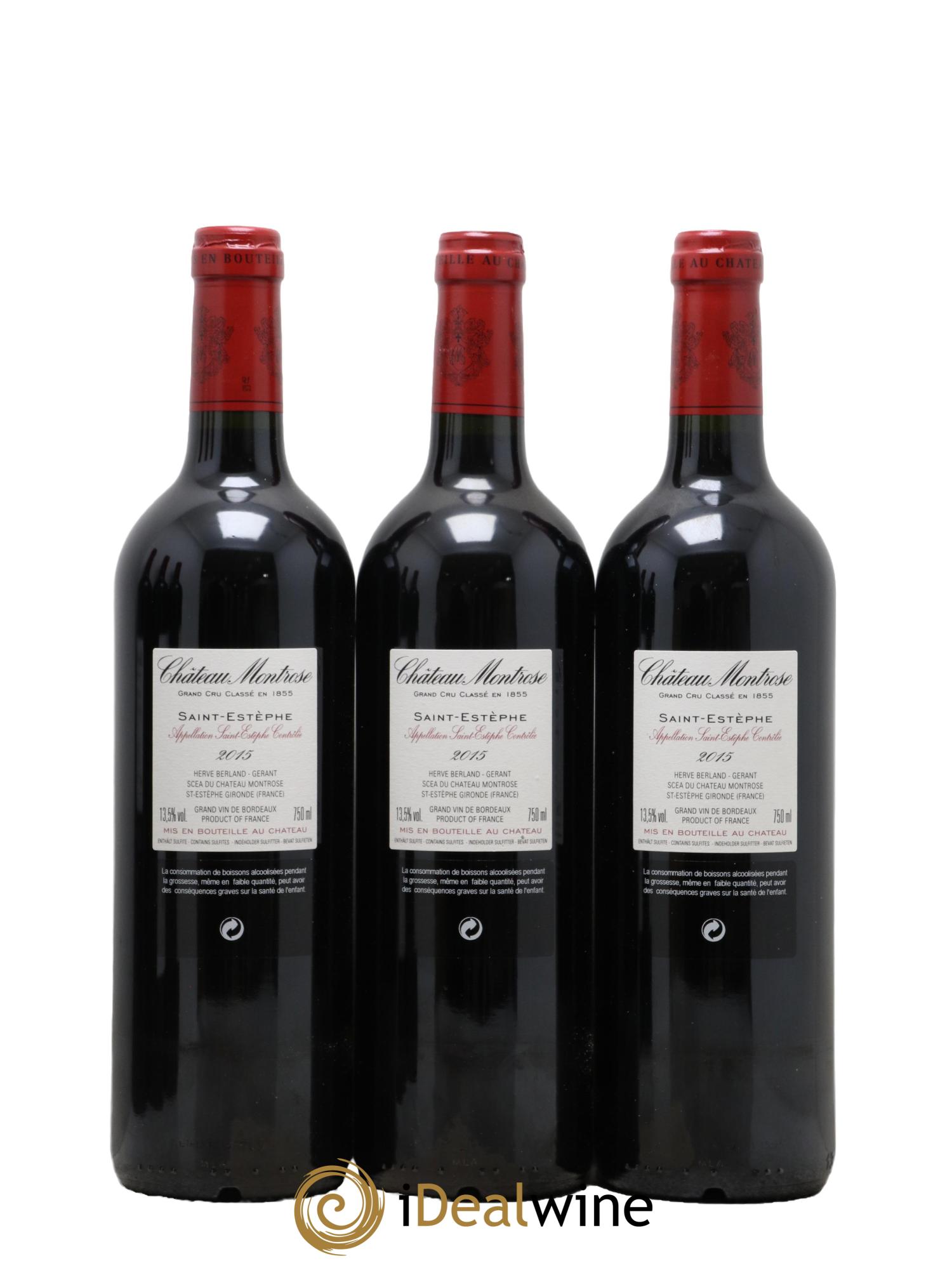 Château Montrose 2ème Grand Cru Classé 2015 - Lot de 6 bouteilles - 2
