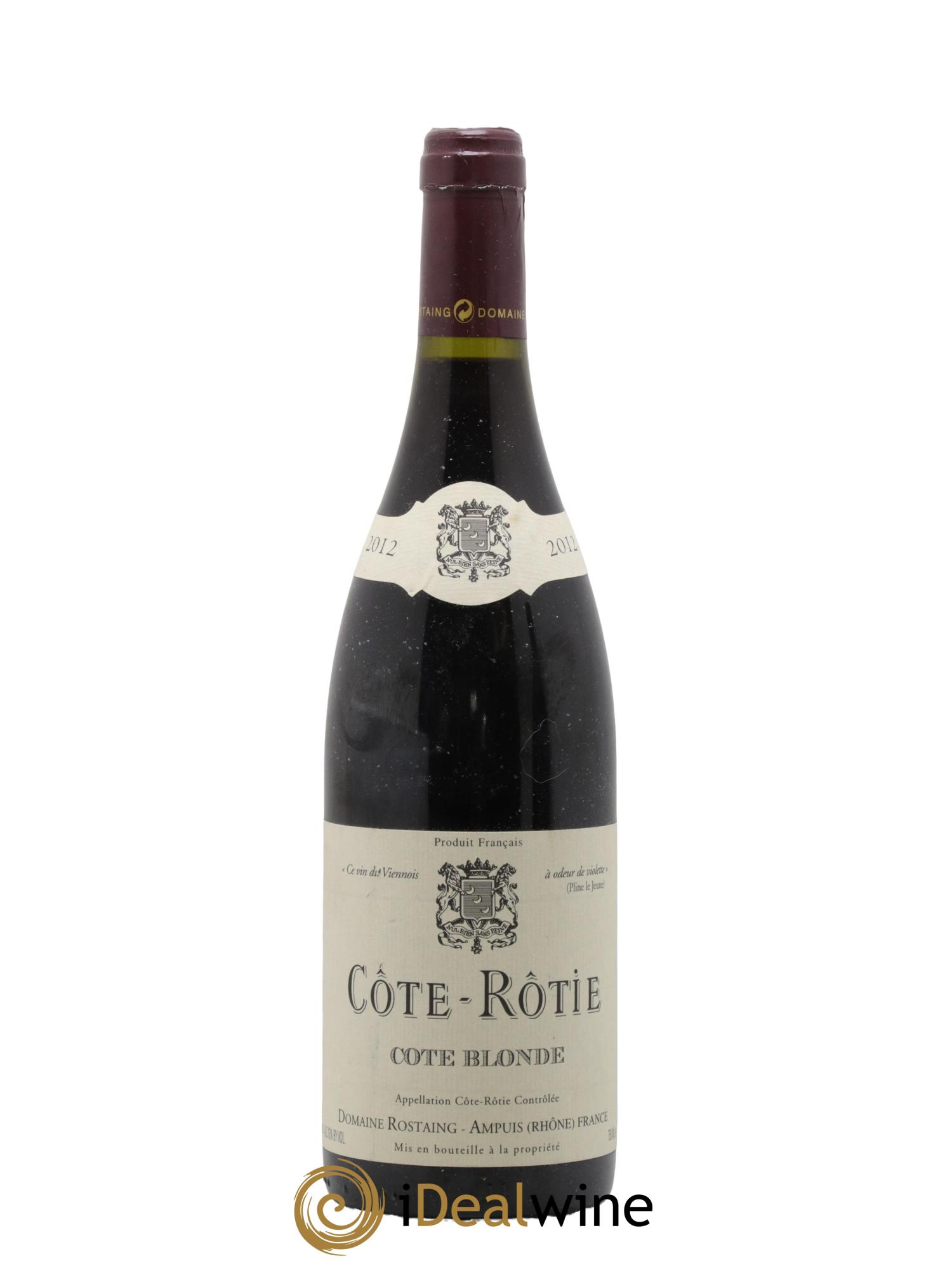 Côte-Rôtie Côte Blonde René Rostaing 2012 - Lot of 1 bottle - 0