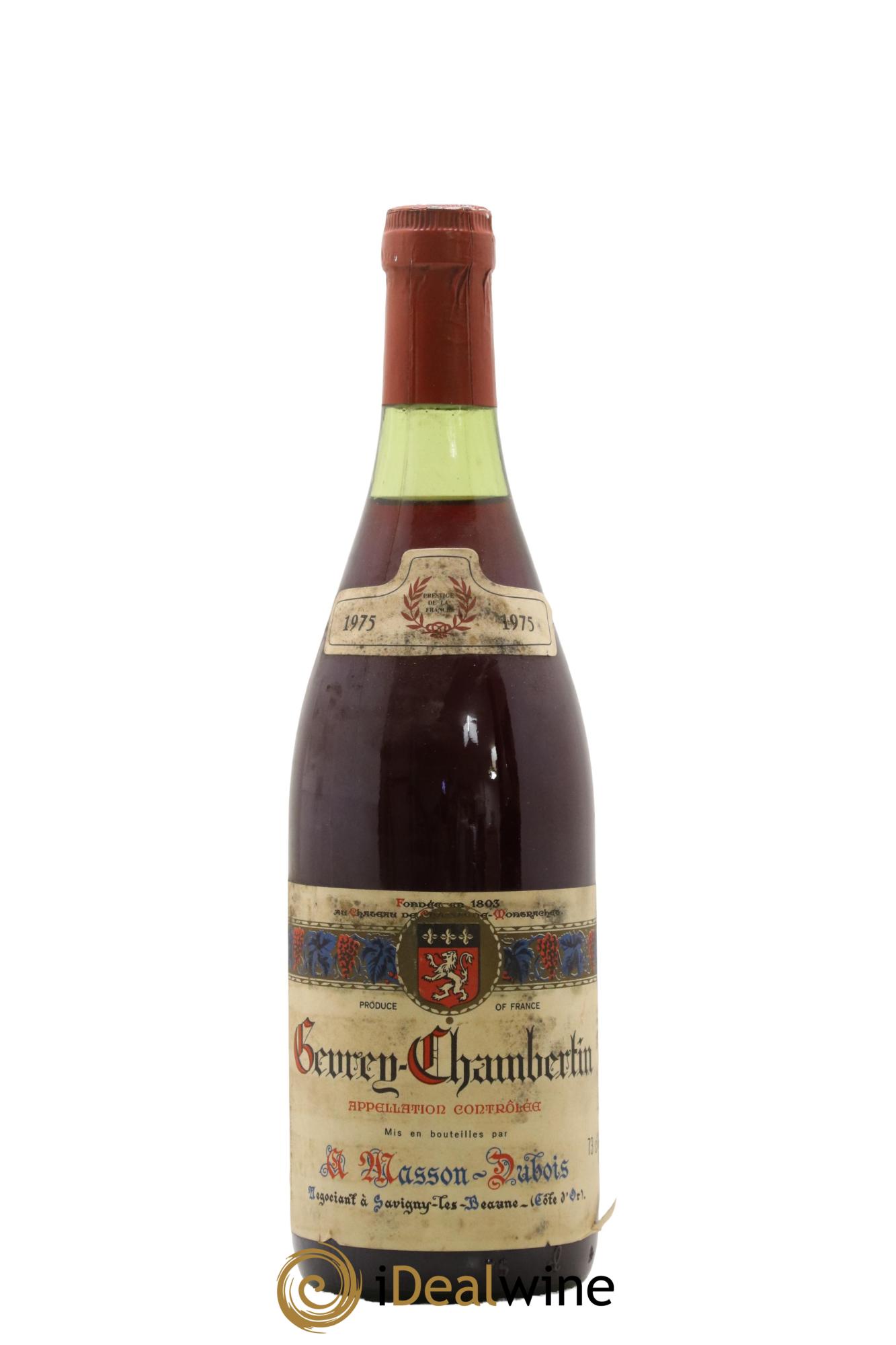 Gevrey-Chambertin A. Masson-Dubois 1975 - Posten von 1 Flasche - 0