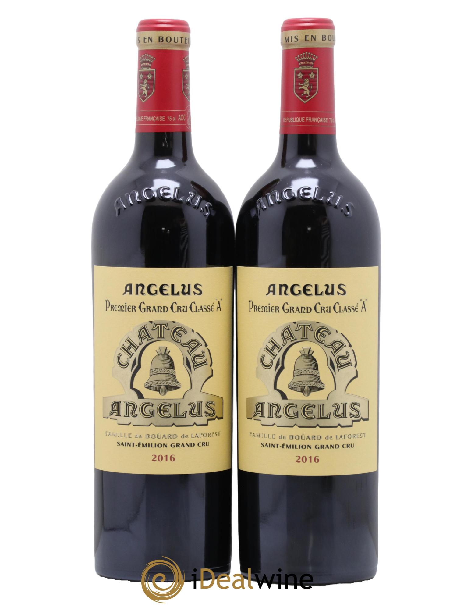 Château Angélus 1er Grand Cru Classé A 2016 - Lot de 2 bouteilles - 0