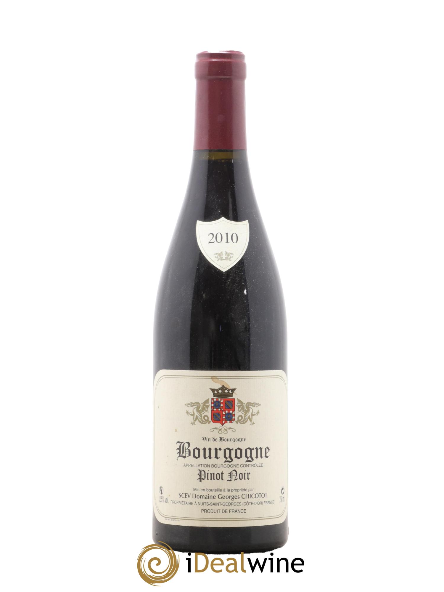 Bourgogne Pinot Noir Domaine Georges Chicotot 2010 - Lotto di 1 bottiglia - 0