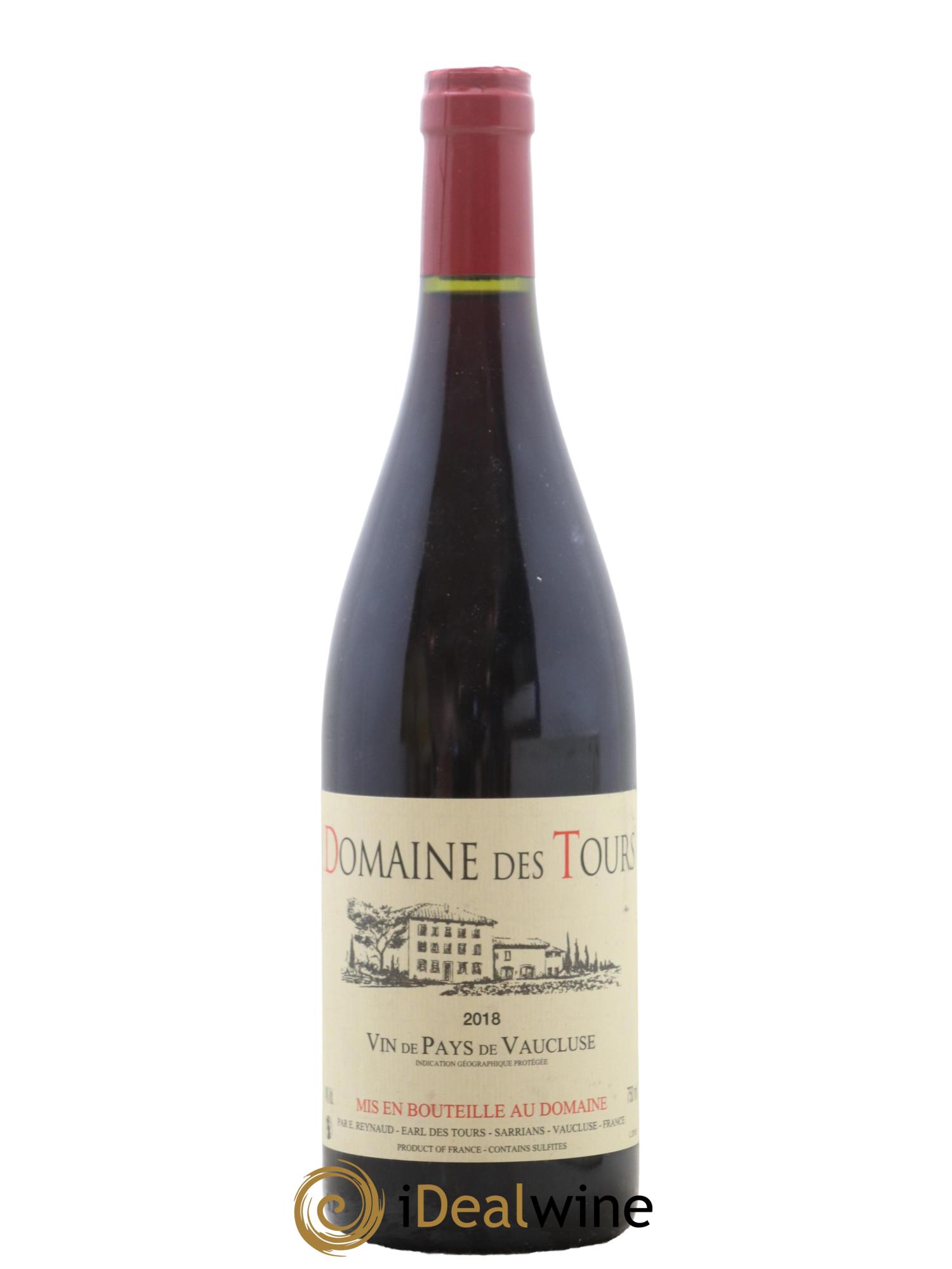 IGP Vaucluse (Vin de Pays de Vaucluse) Domaine des Tours Emmanuel Reynaud 2018 - Lot de 1 bouteille - 0