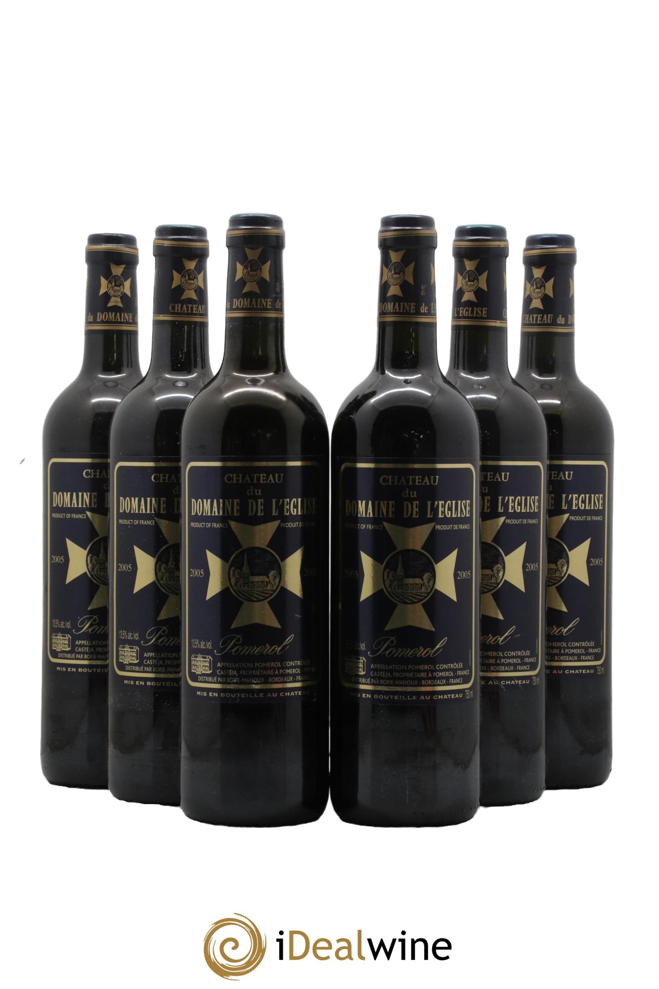 Château du Domaine de l'Église 2005 - Lot of 6 bottles - 0