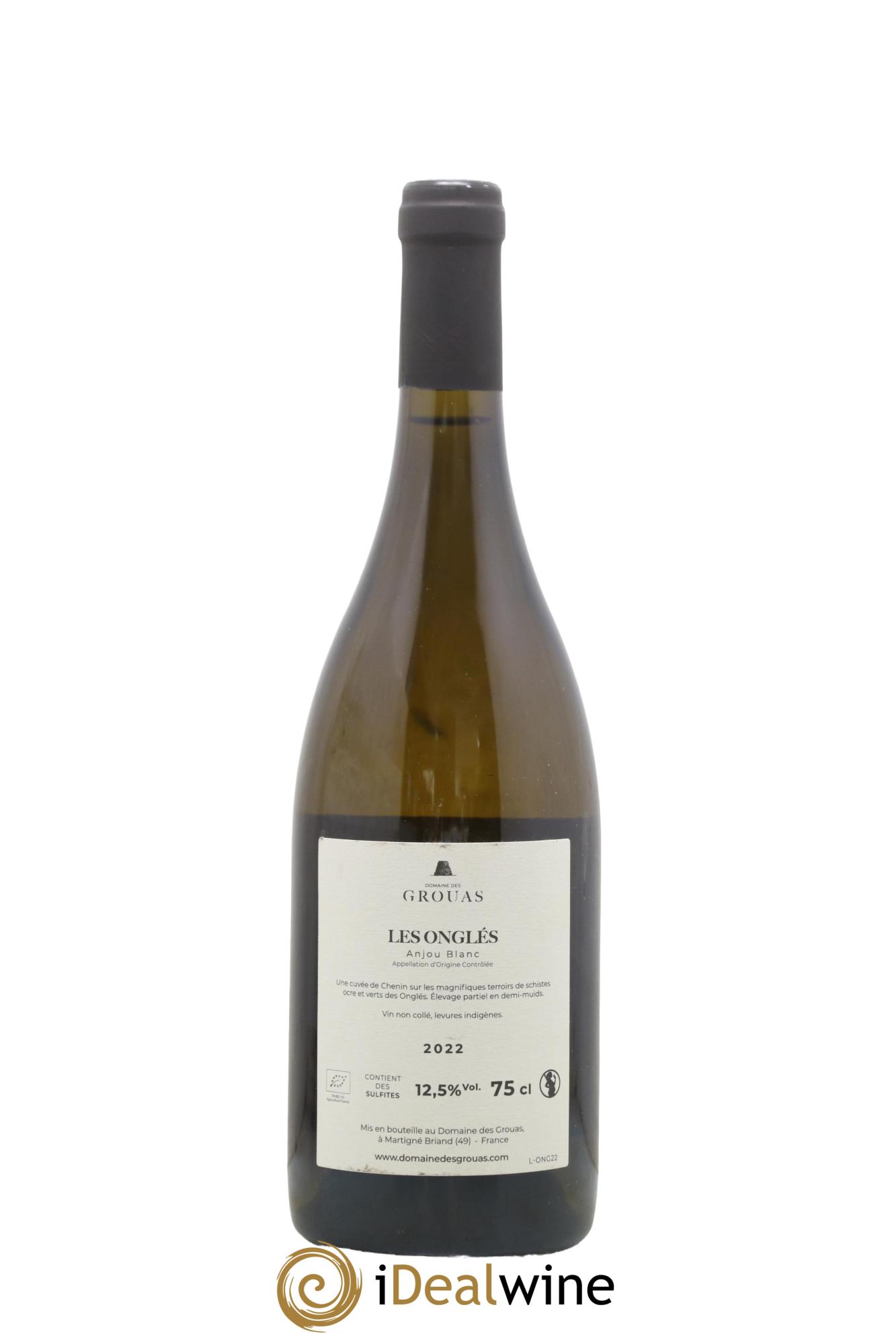 Anjou Les Onglés Domaine des Grouas 2022 - Lot de 1 bouteille - 1