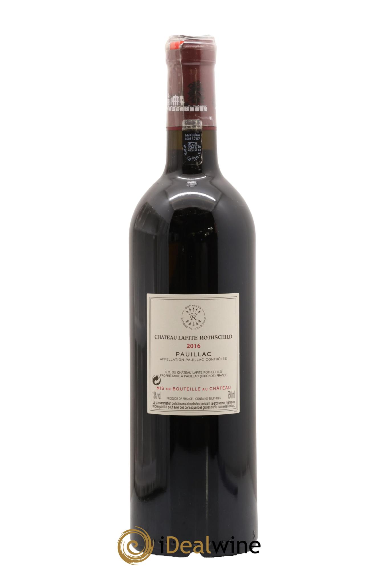 Château Lafite Rothschild 1er Grand Cru Classé 2016 - Lot de 1 bouteille - 1