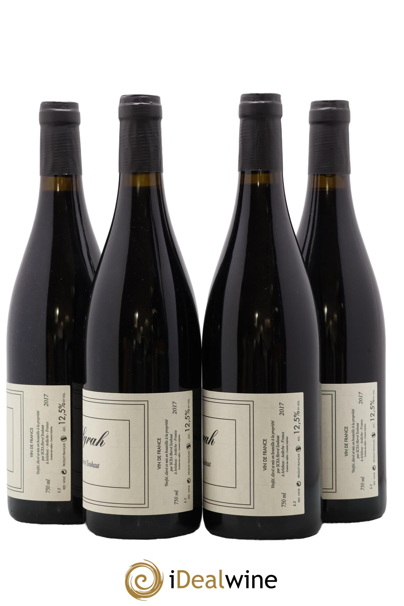 Vin de France Syrah Hervé Souhaut - Domaine Romaneaux-Destezet 2017 - Lot de 4 bouteilles - 1