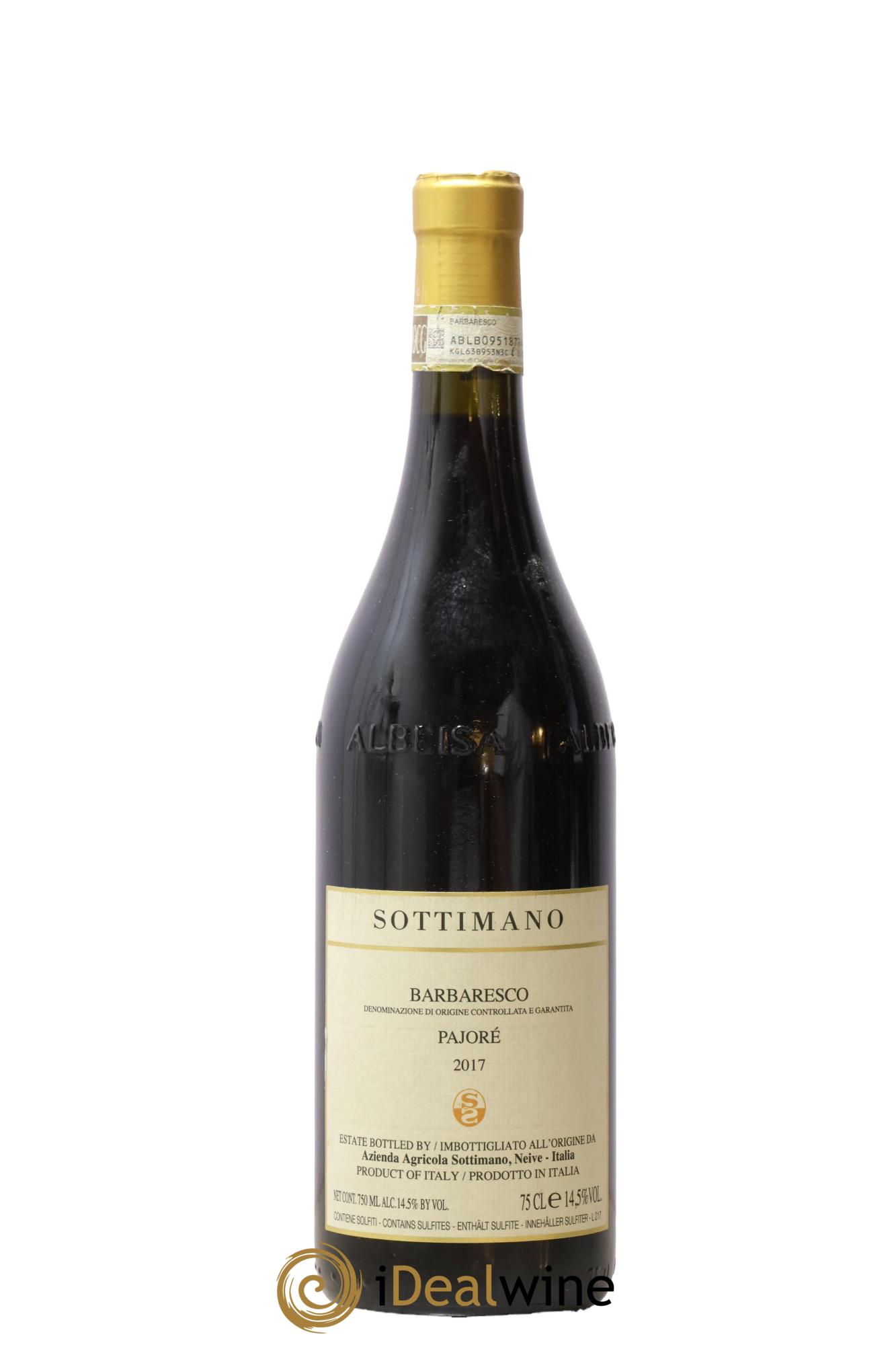 Barbaresco DOCG Pajoré Sottimano 2017 - Lot de 1 bouteille - 0