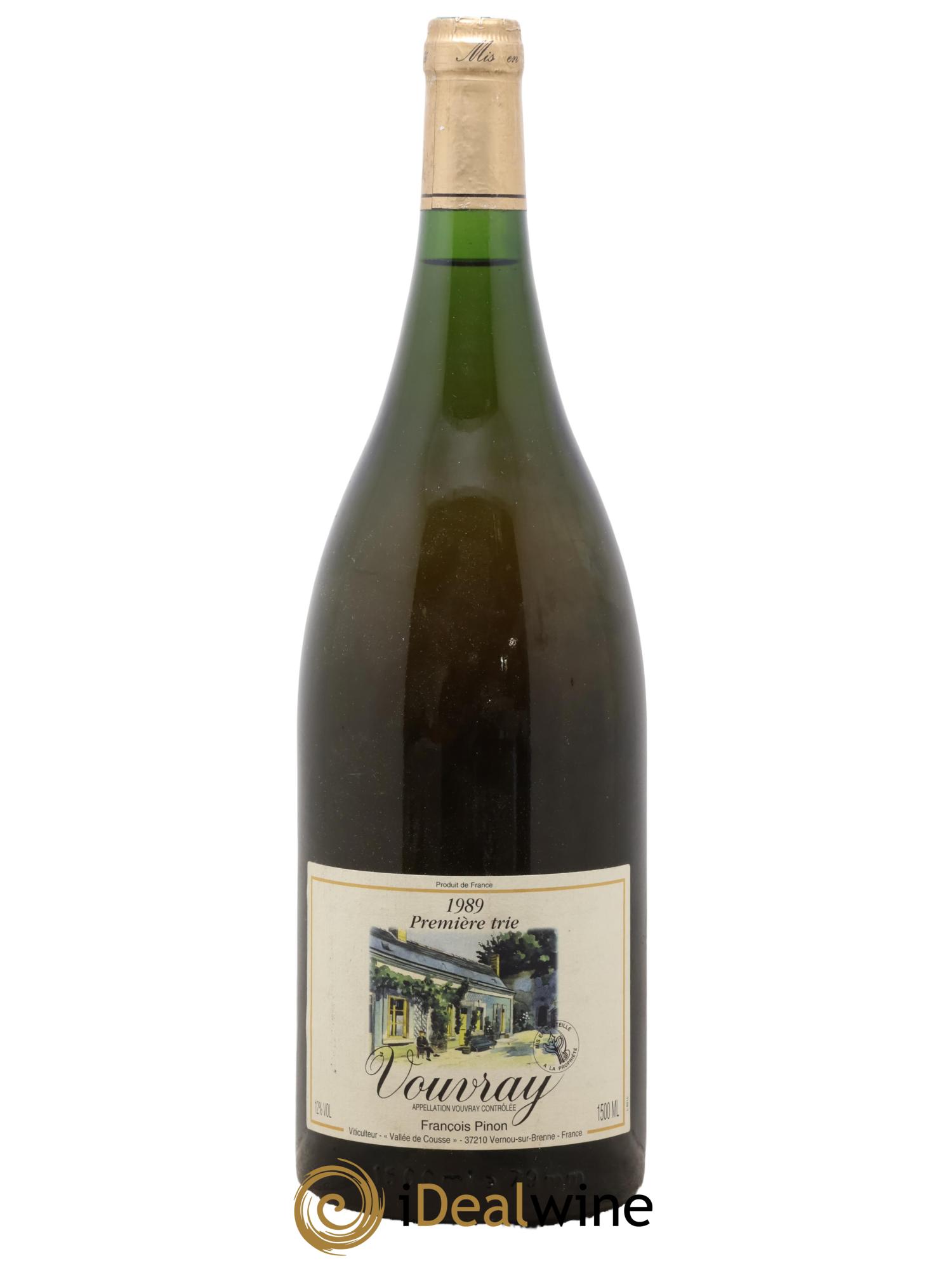 Vouvray Premières Tries François Pinon 1989 - Lot de 1 magnum - 0