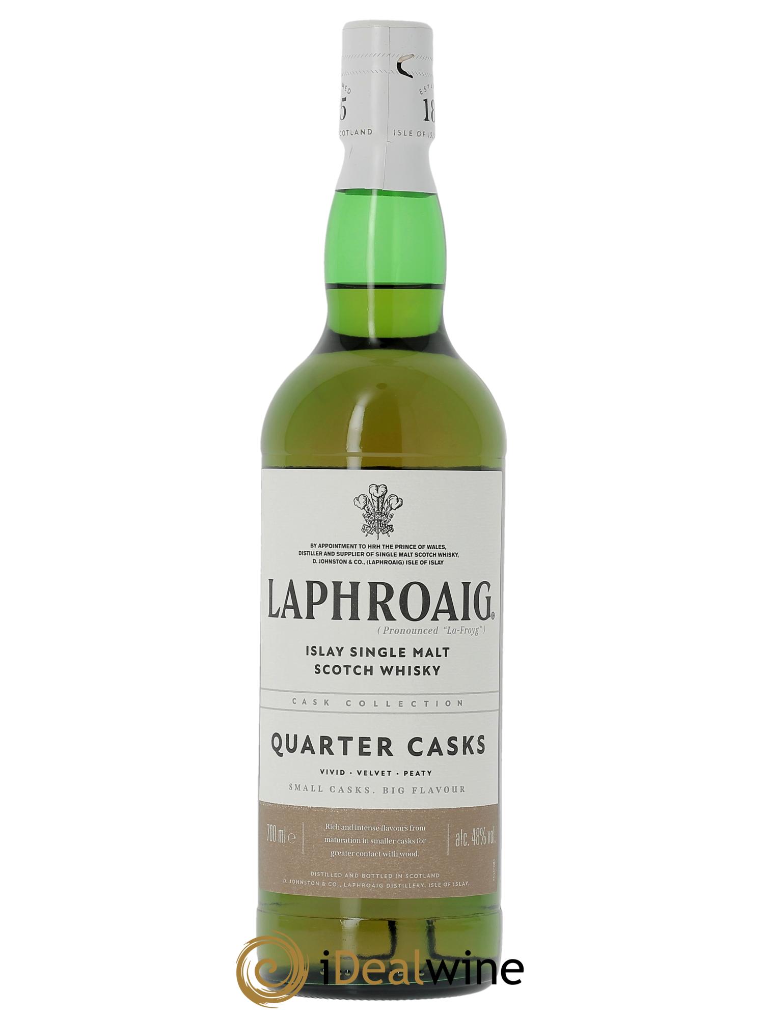Whisky Laphroaig Of. Quarter Cask - Coffret 2 verres  - Lot de 1 bouteille - 1