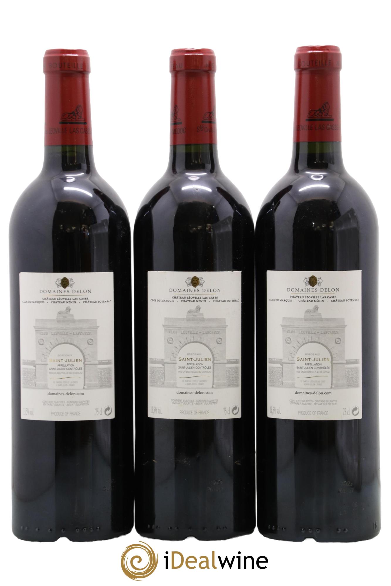 Château Léoville Las Cases 2ème Grand Cru Classé 2015 - Lot de 3 bouteilles - 1