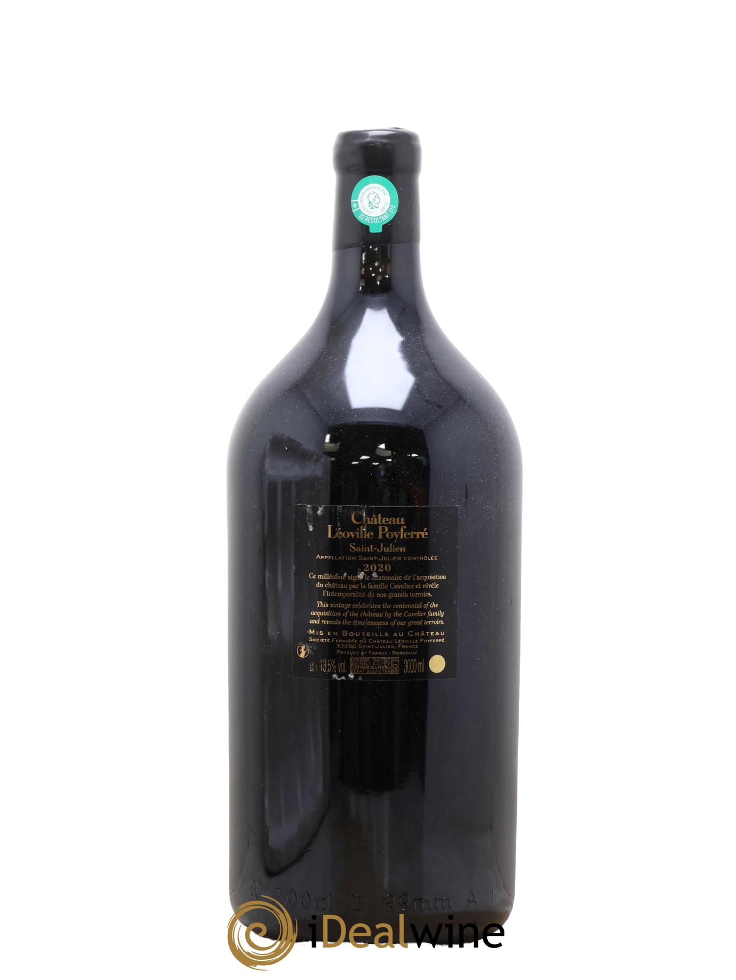 Château Léoville Poyferré 2ème Grand Cru Classé 2020 - Lot de 1 double magnum - 1