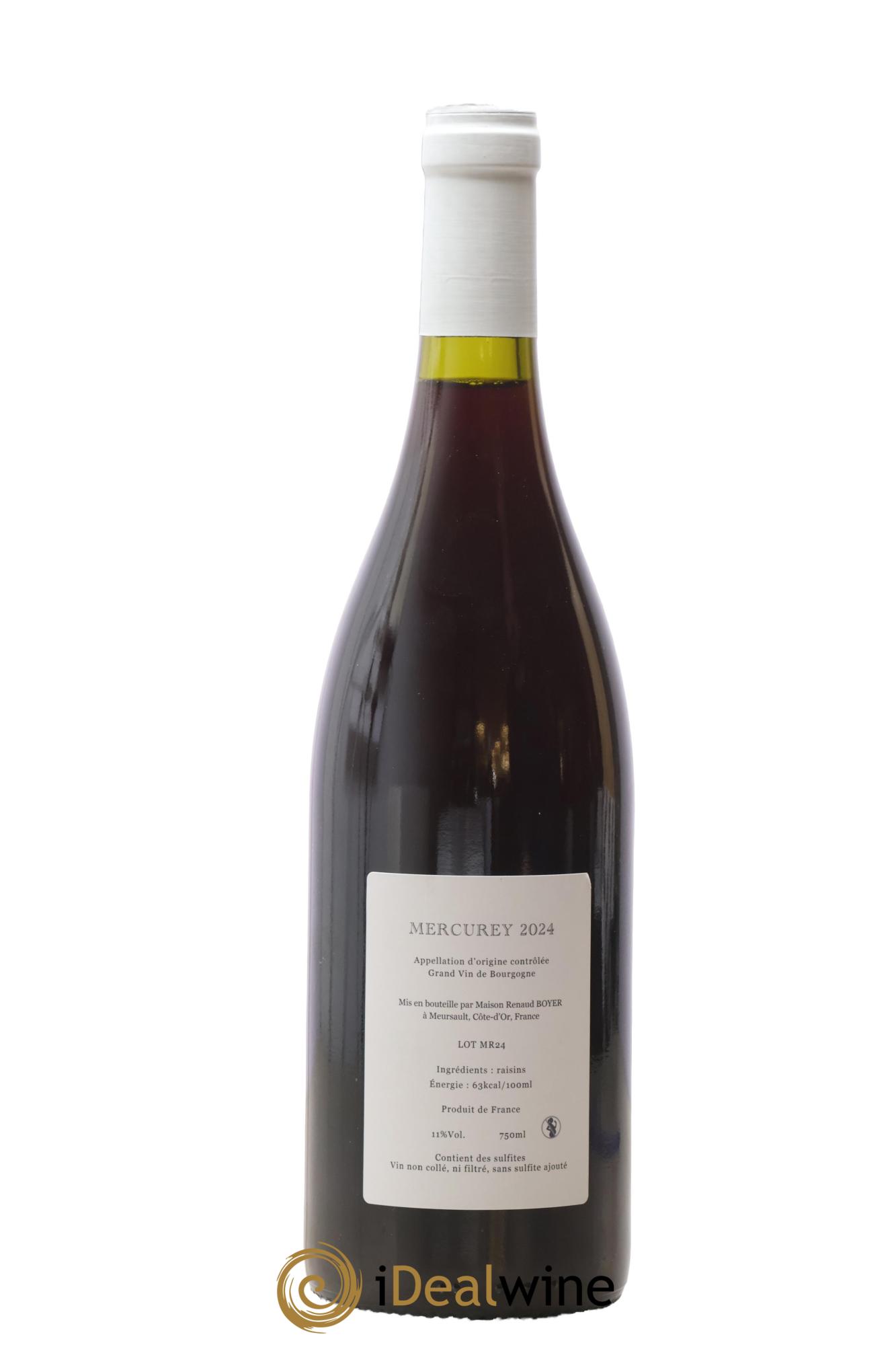 Mercurey Renaud Boyer 2024 - Lot de 1 bouteille - 1