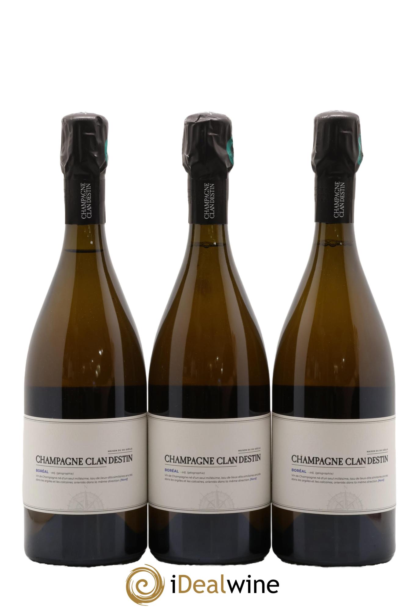 Boréal Brut Nature Clandestin 2022 - Lot de 3 bouteilles - 0