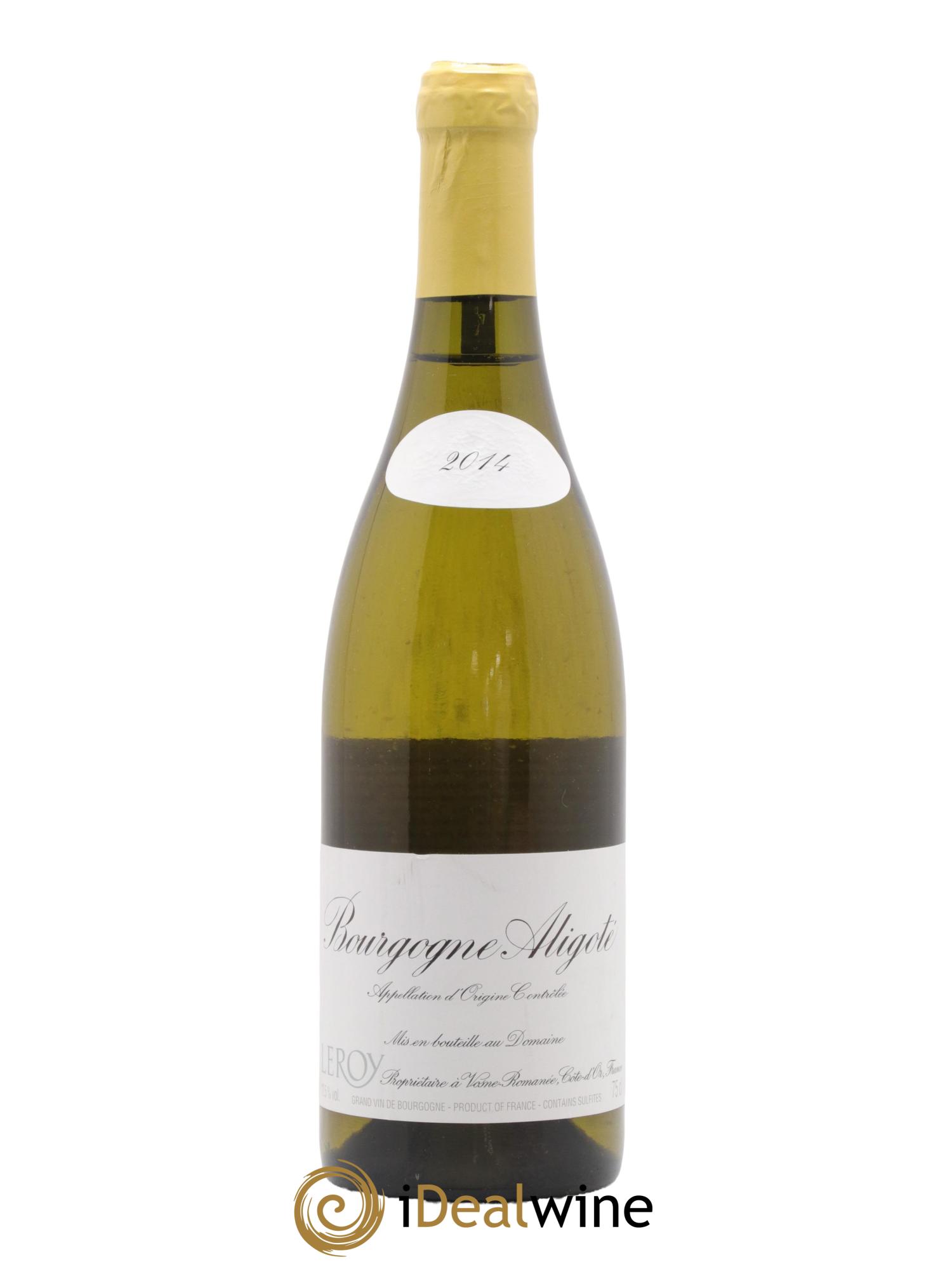 Bourgogne Aligoté Leroy SA 2014 - Lot de 1 bouteille - 0