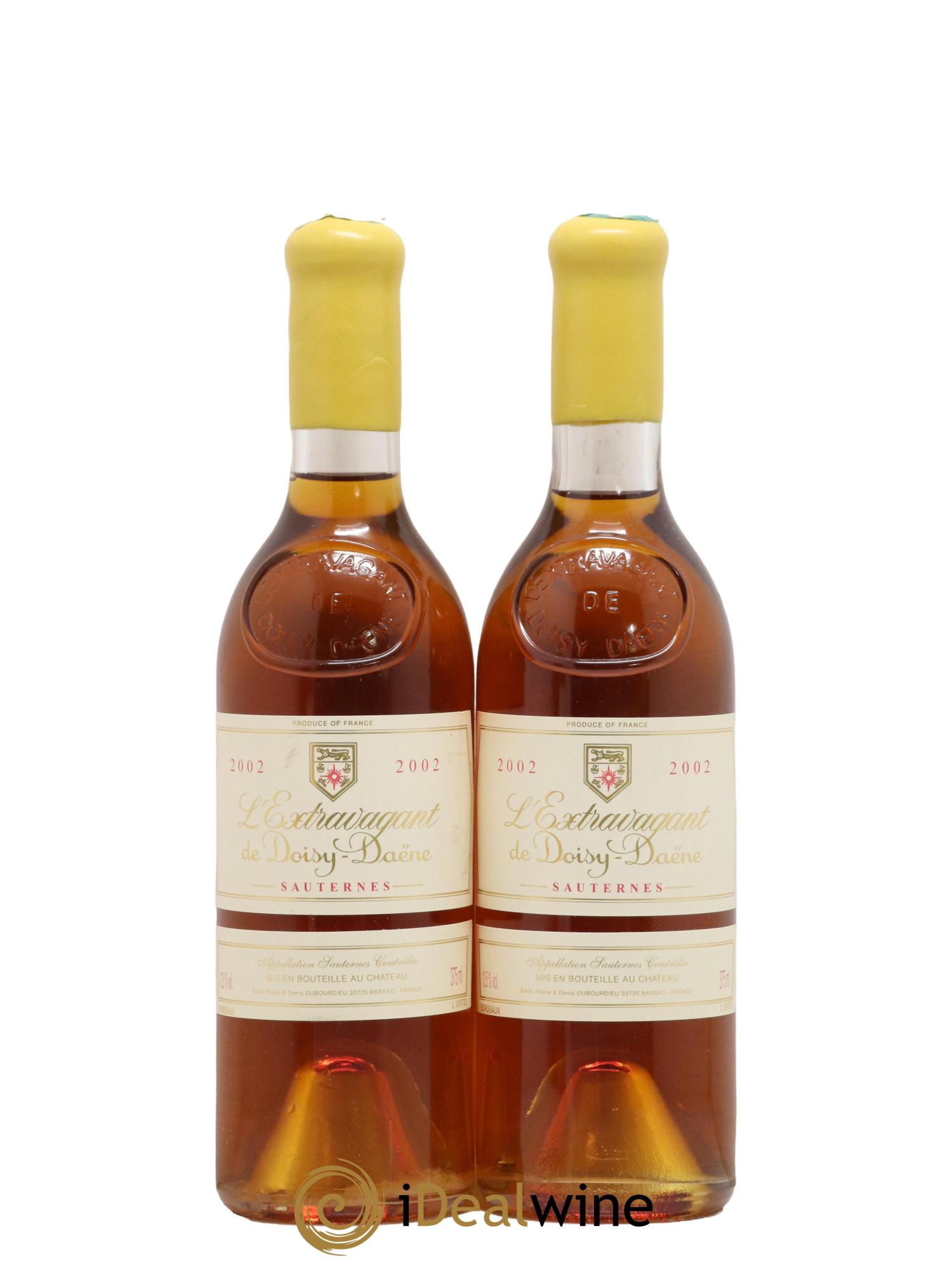 L'Extravagant de Doisy Daëne 2002 - Posten von 2 Demi-Flaschen - 0