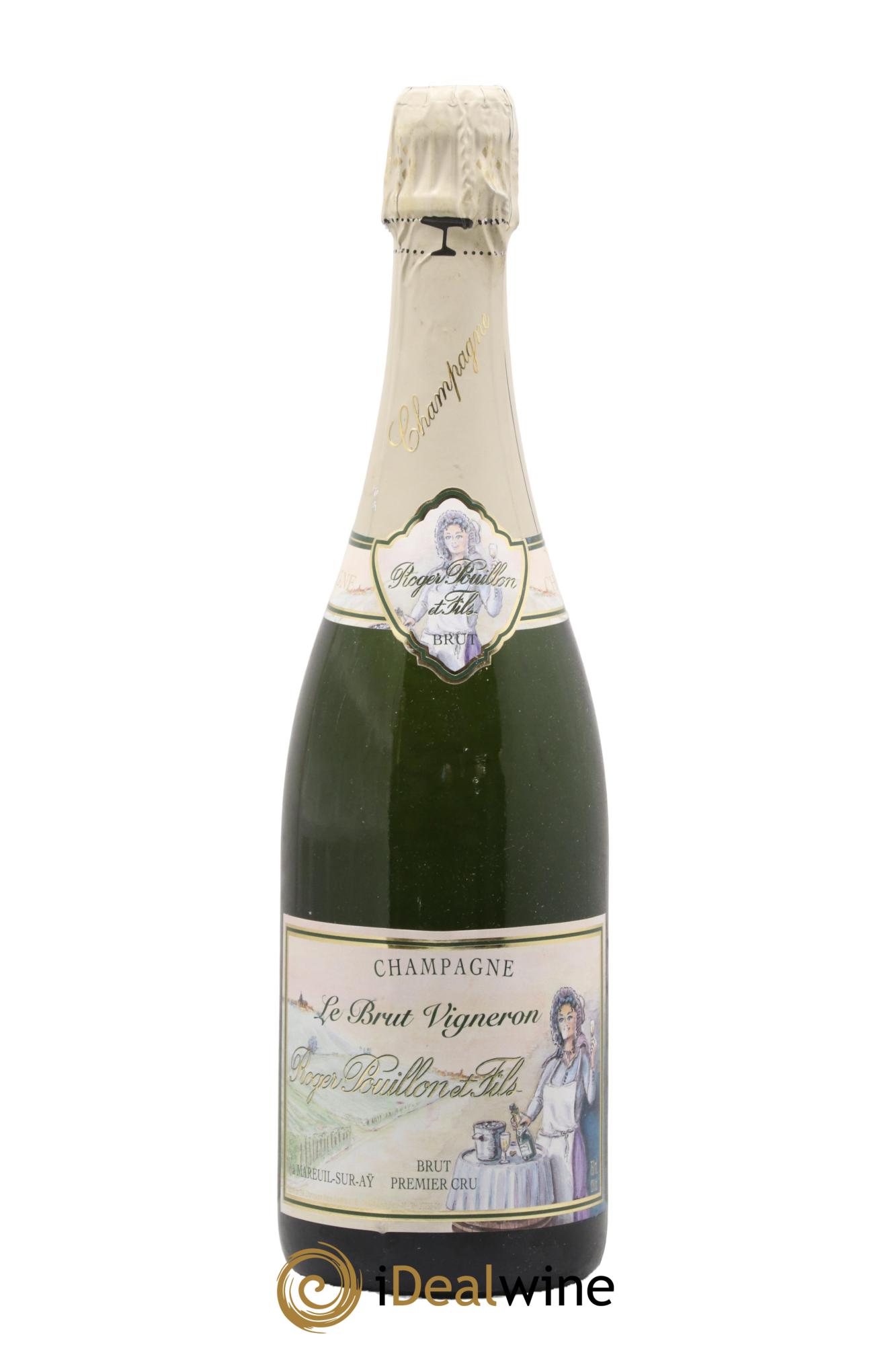 Champagne Brut Premier Cru Le Brut Vigneron Roger Pouillon - Lot of 1 bottle - 0