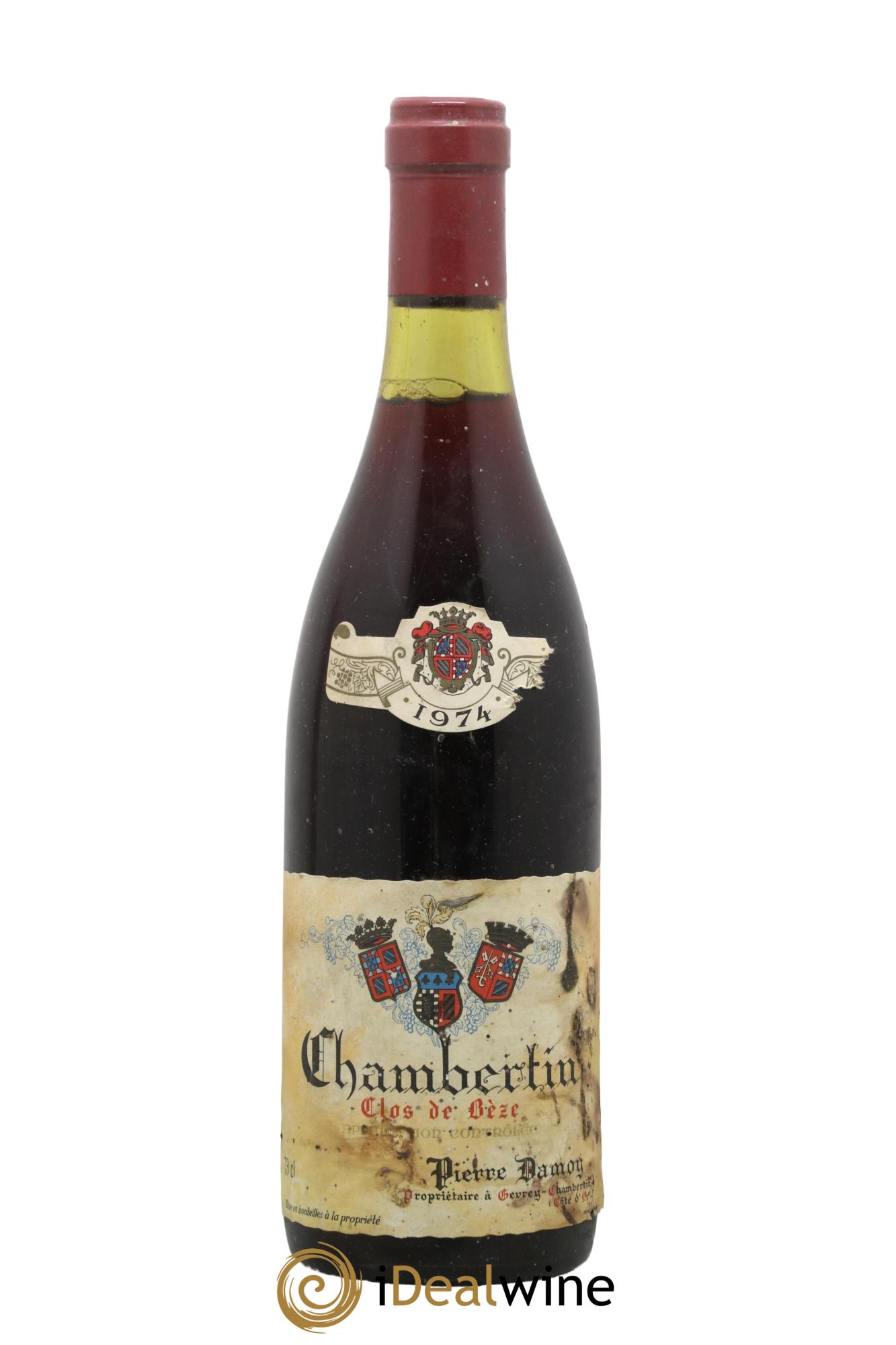 Chambertin Clos de Bèze Grand Cru Pierre Damoy 1974 - Lot de 1 bouteille - 0