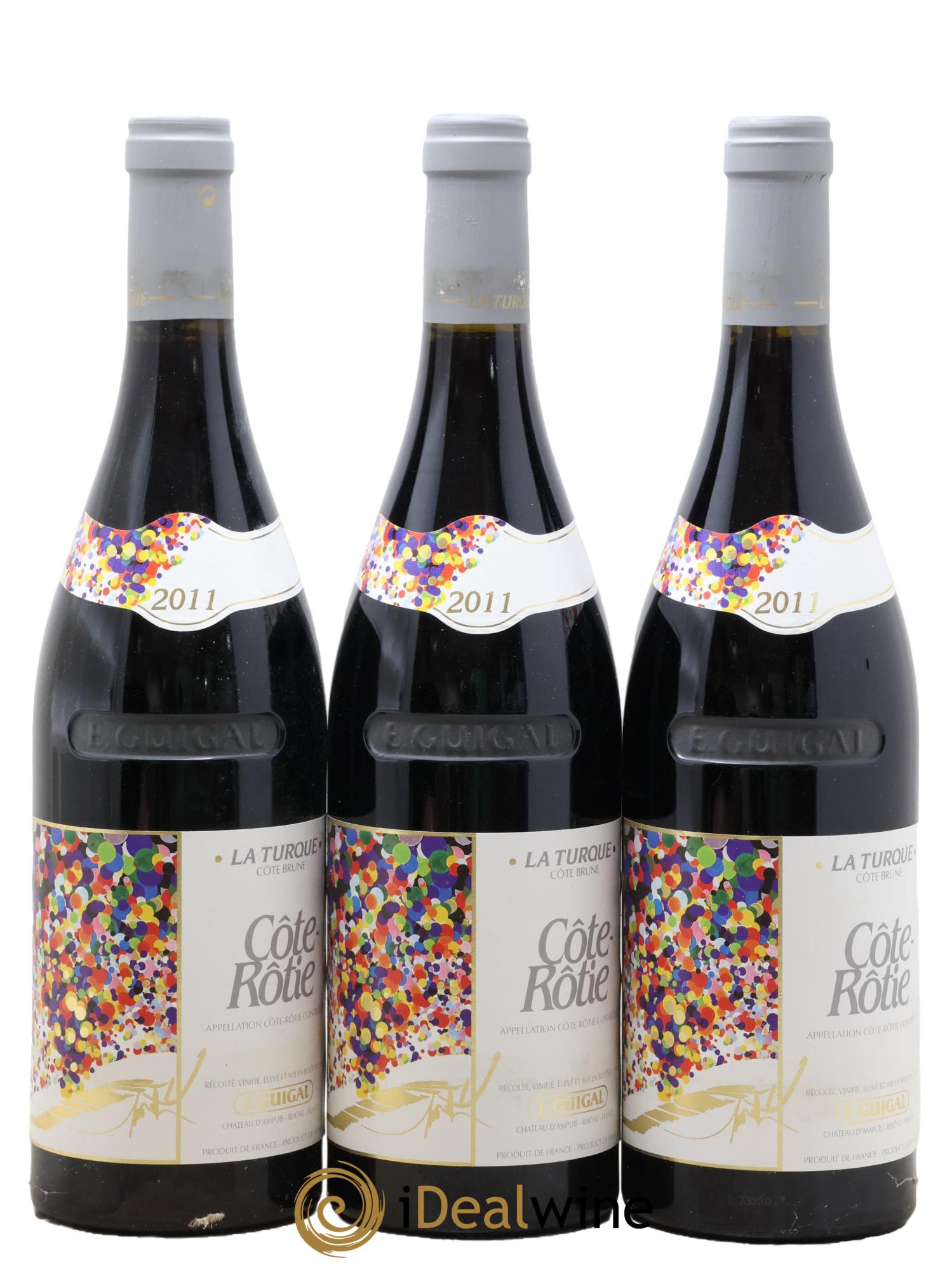 Côte-Rôtie La Turque Guigal 2011 - Lotto di 3 bottiglie - 0