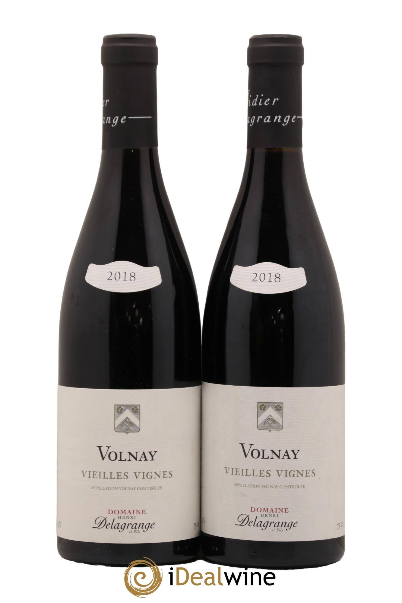 Volnay Vieilles Vignes Domaine Henri Delagrange 2018 - Lot de 2 bouteilles - 0