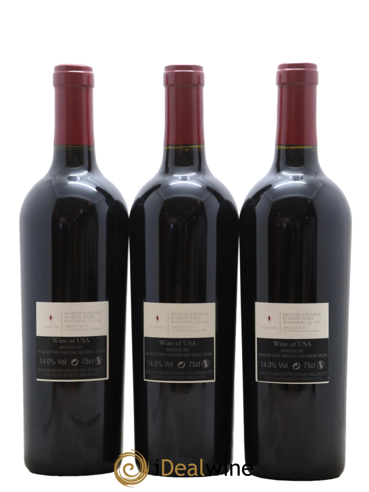 Sonoma Vérité Winery La Joie voir avec ludo pour creation idvin coffret 2016 - Lot de 3 bouteilles - 1