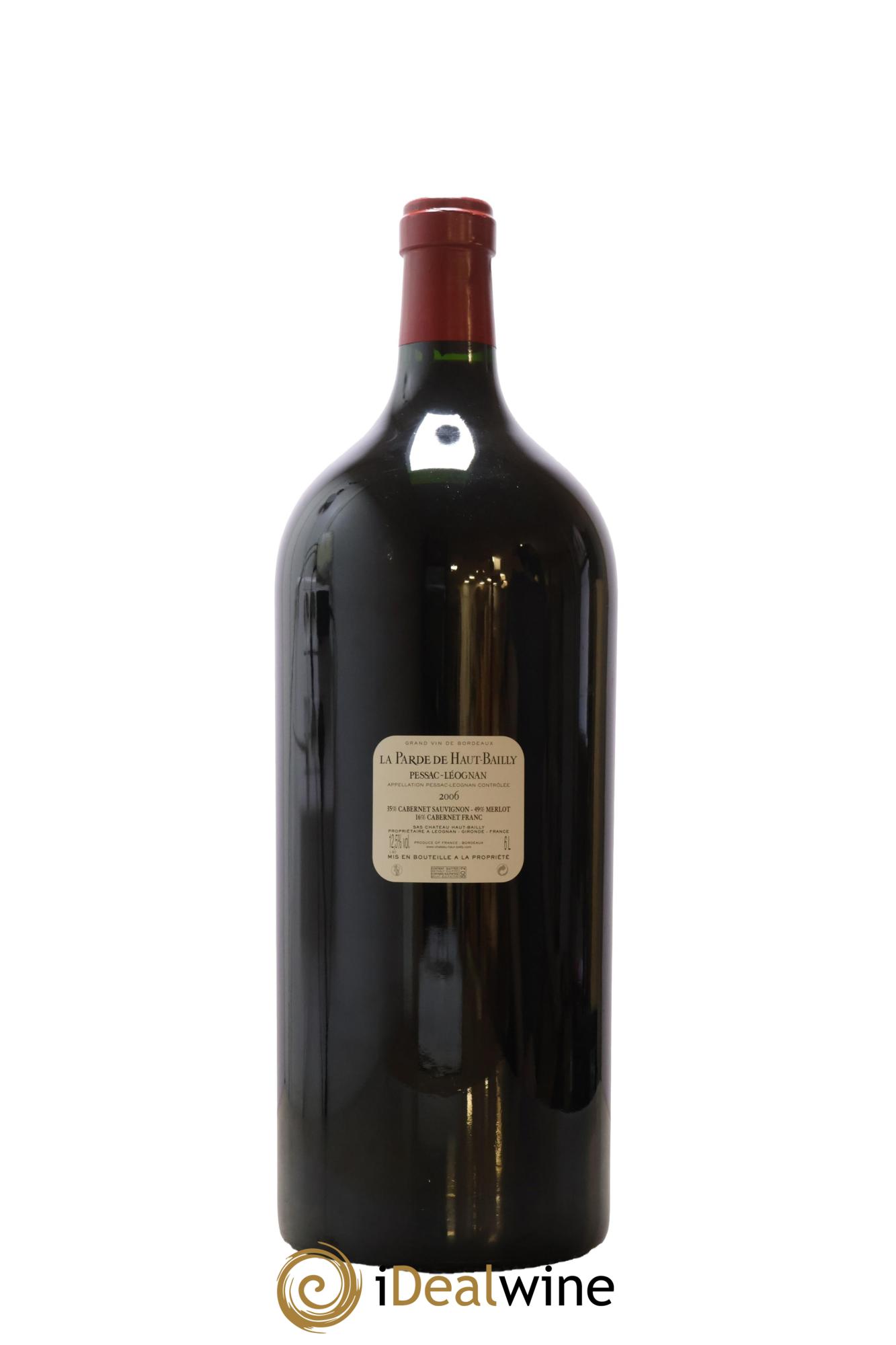 Haut Bailly II (Anciennement La Parde de Haut-Bailly) Second Vin  2006 - Lot de 1 impériale - 2