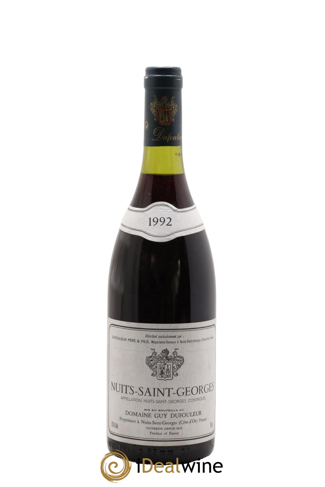 Nuits-Saint-Georges 1er Cru Guy Dufouleur 1992 - Posten von 1 Flasche - 0