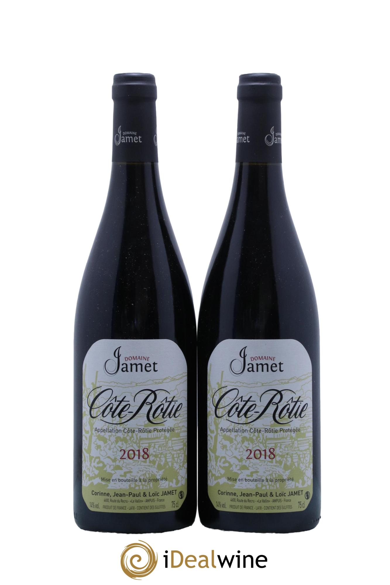 Côte-Rôtie Jamet (Domaine) 2018 - Lot de 2 bouteilles - 0