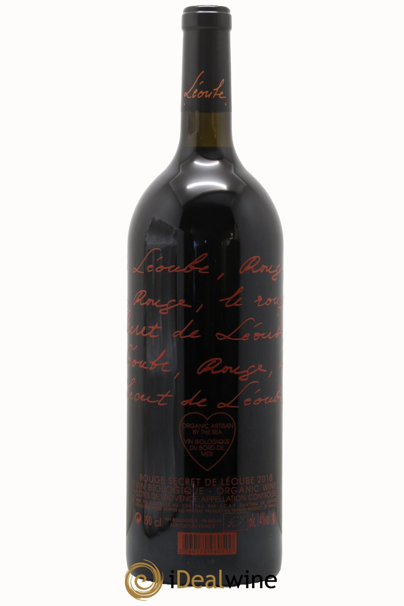 Côtes de Provence Secret de Léoube 2018 - Lot de 1 magnum - 0