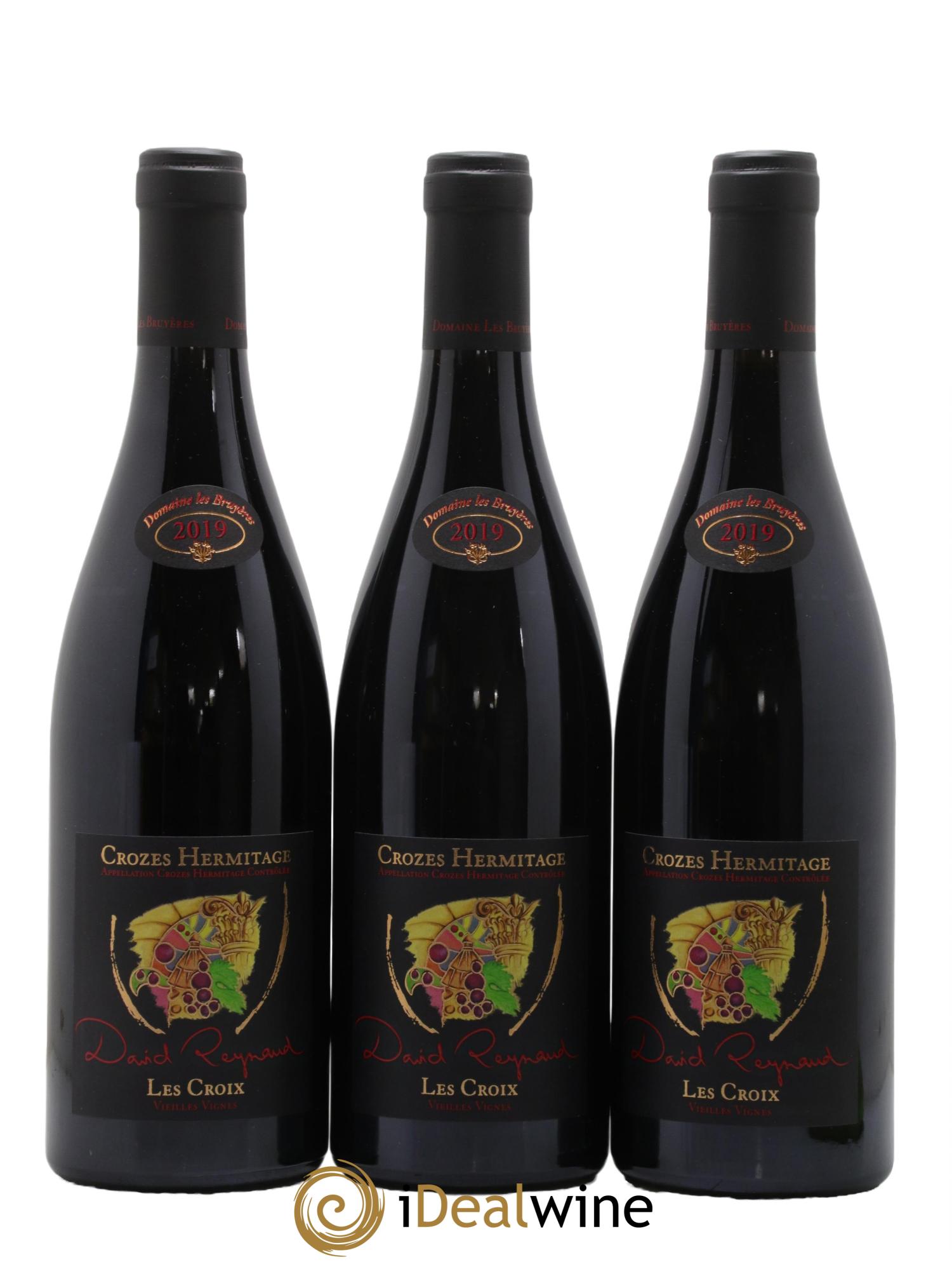 Crozes-Hermitage Les Croix Vieilles vignes David Reynaud 2019 - Lot de 3 bouteilles - 0