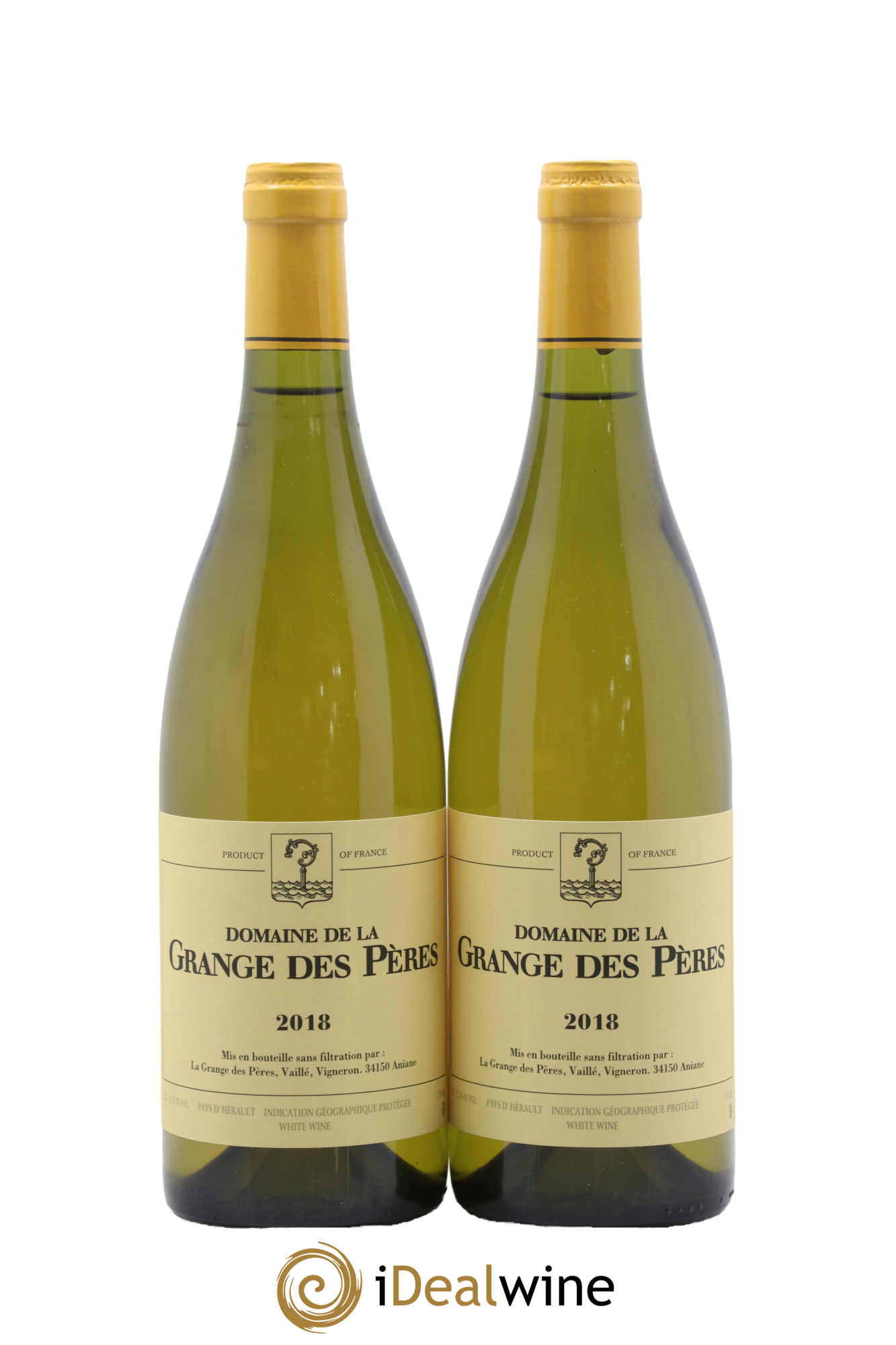 Pays d'Hérault Grange des Pères Laurent Vaillé 2018 - Lot de 2 bouteilles - 0