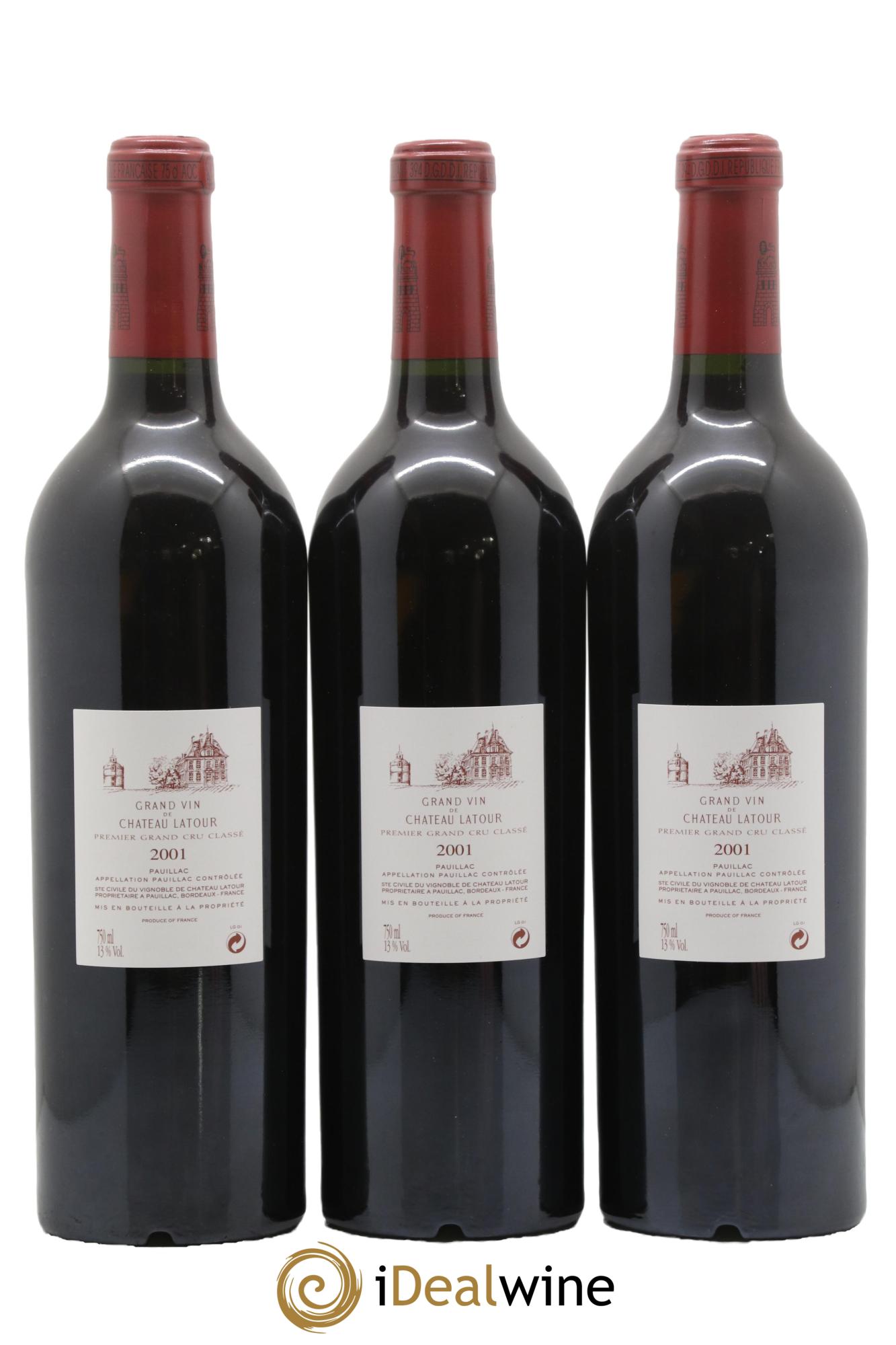 Château Latour 1er Grand Cru Classé 2001 - Lot de 12 bouteilles - 4