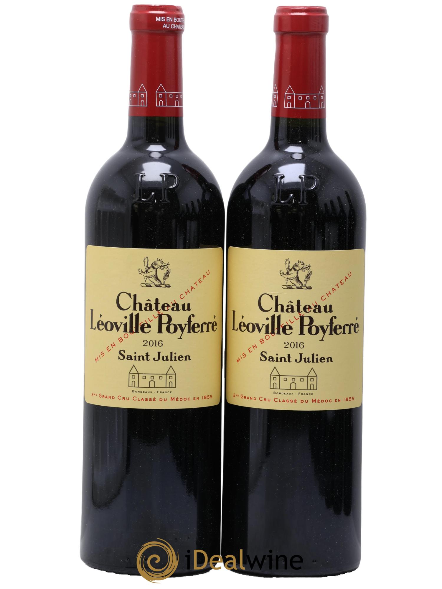 Château Léoville Poyferré 2ème Grand Cru Classé 2016 - Lot de 2 bouteilles - 0