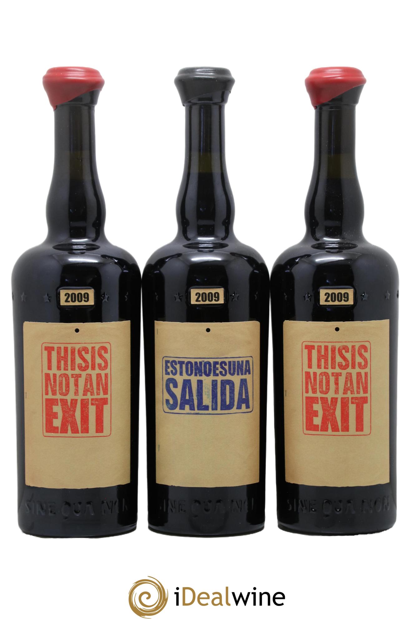 USA Santa Rita Hills Eleven Confession This Is Not An Exit 4 Syrah et 2 Grenache Sine Qua Non 2009 - Lot de 6 bouteilles - 1